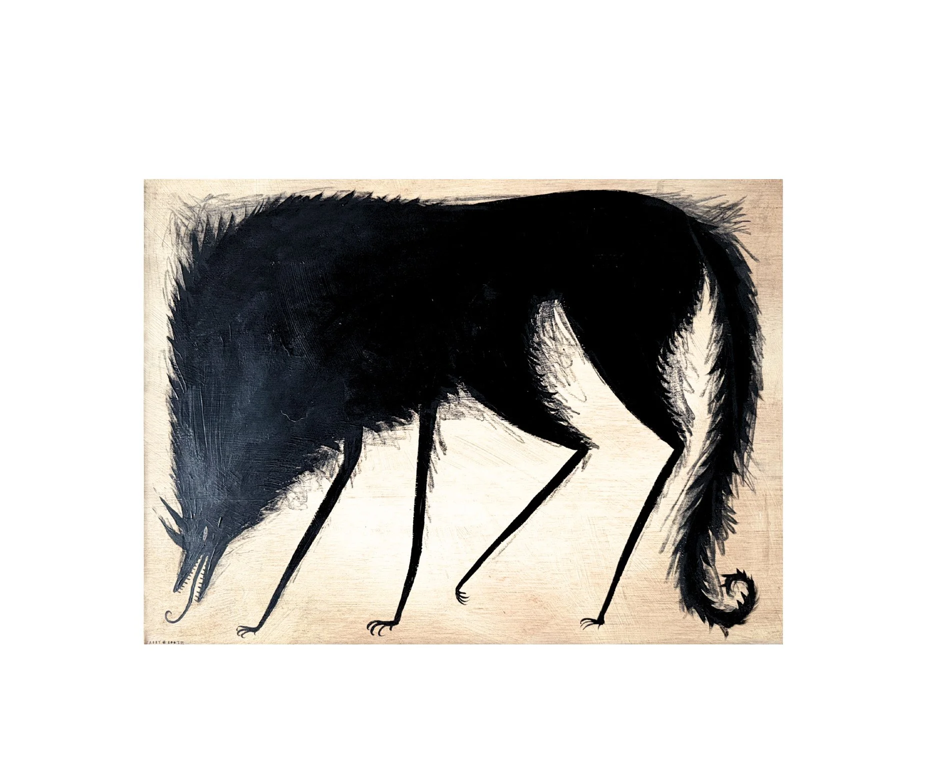 Giclée Print of 'The Black Hound' by Tabby Booth