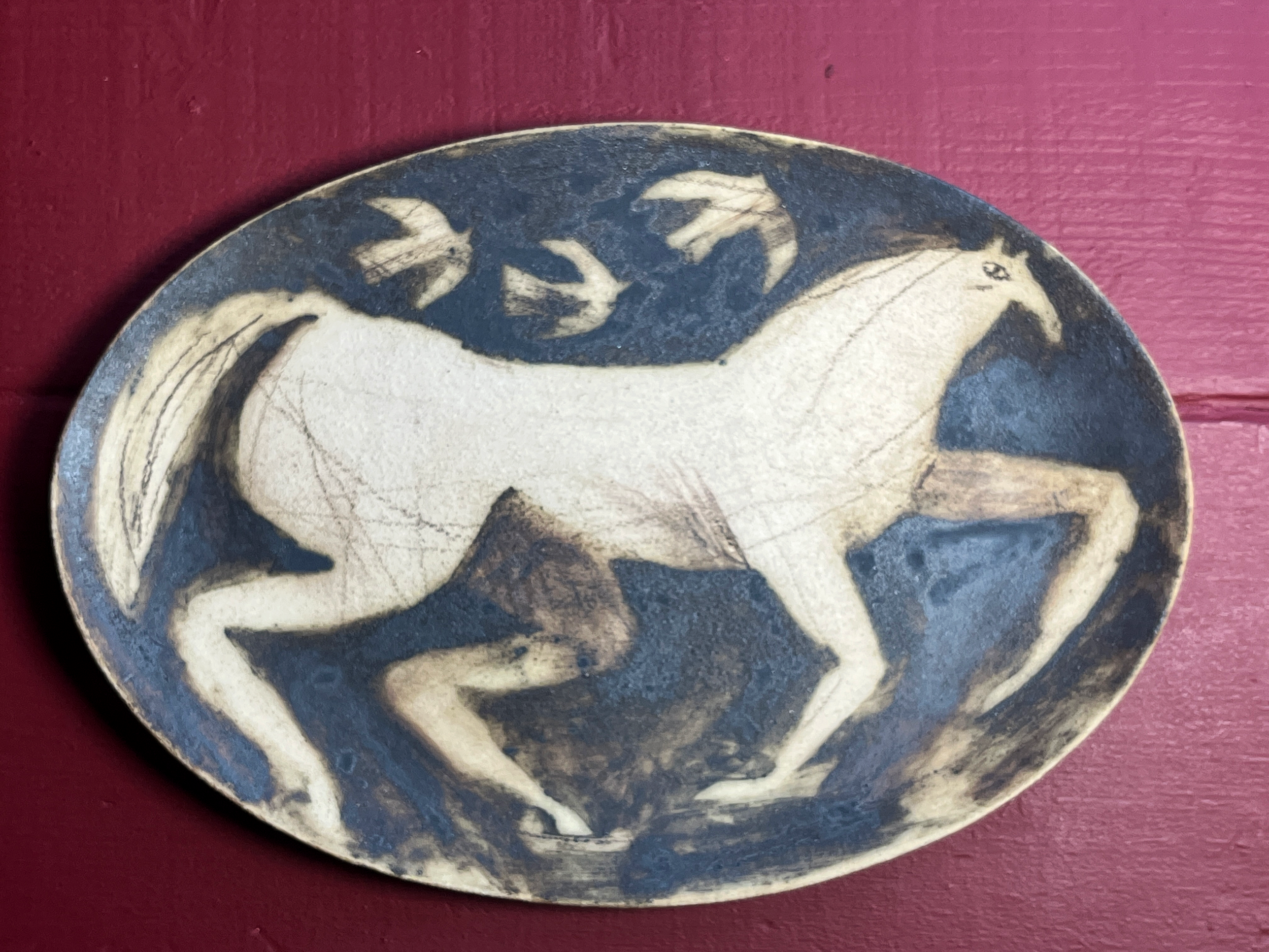 2:1 Oval Horse Platter by Sophie Wake