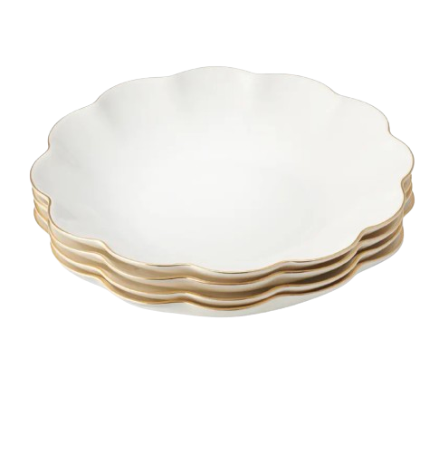 Scalloped Appetizer Plates