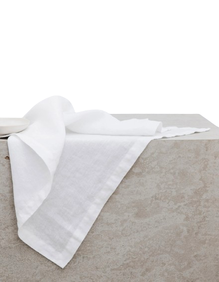 White Linen Table Napkins