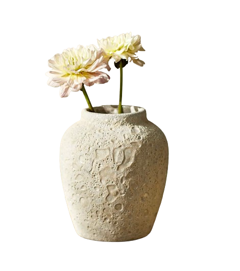 Textured Cream Vase