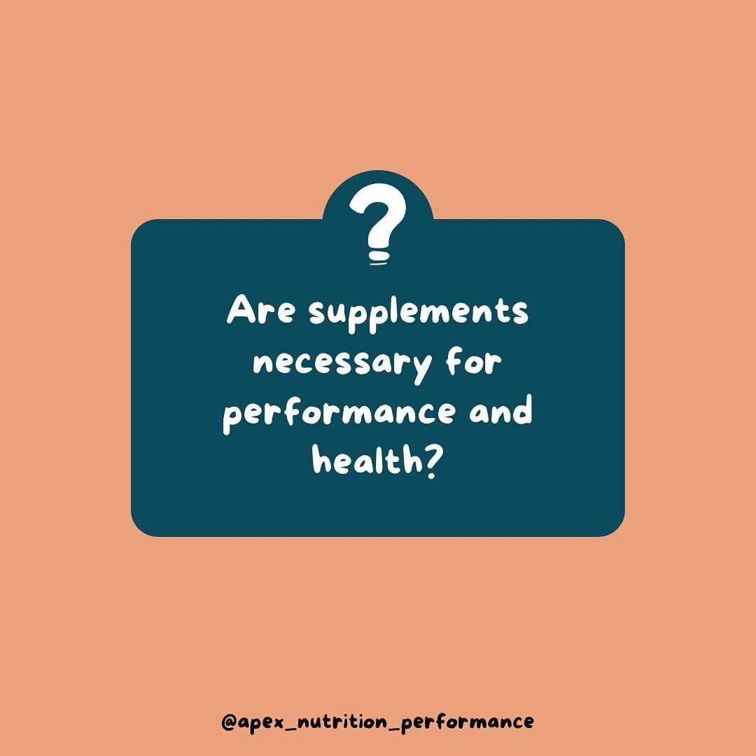 Are supplements necessary? 🤔 

While athletes should prioritise a food first approach, dietary restrictions, and individual needs often throw curveballs into the mix.

Consider this: we demand an array of nutrients for optimal function. A deficiency