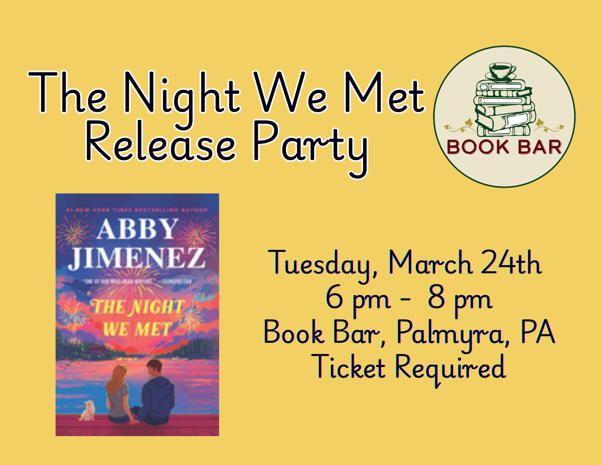 Release Party: The Night We Met by Abby Jimenez