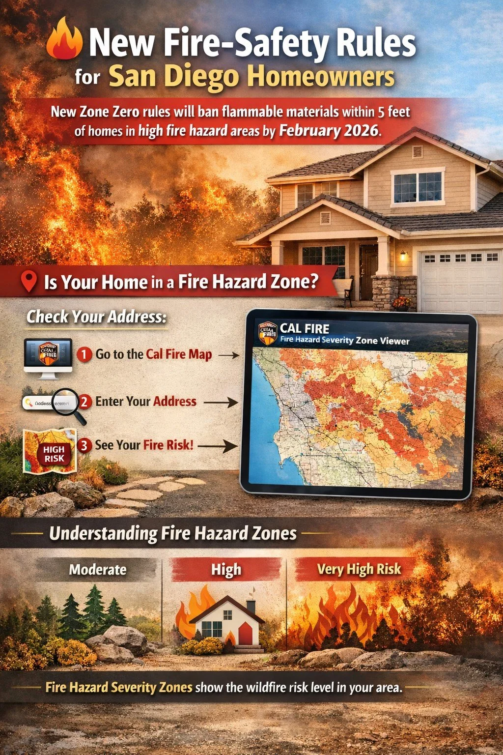New Fire-Safety Rules for San Diego Homeowners