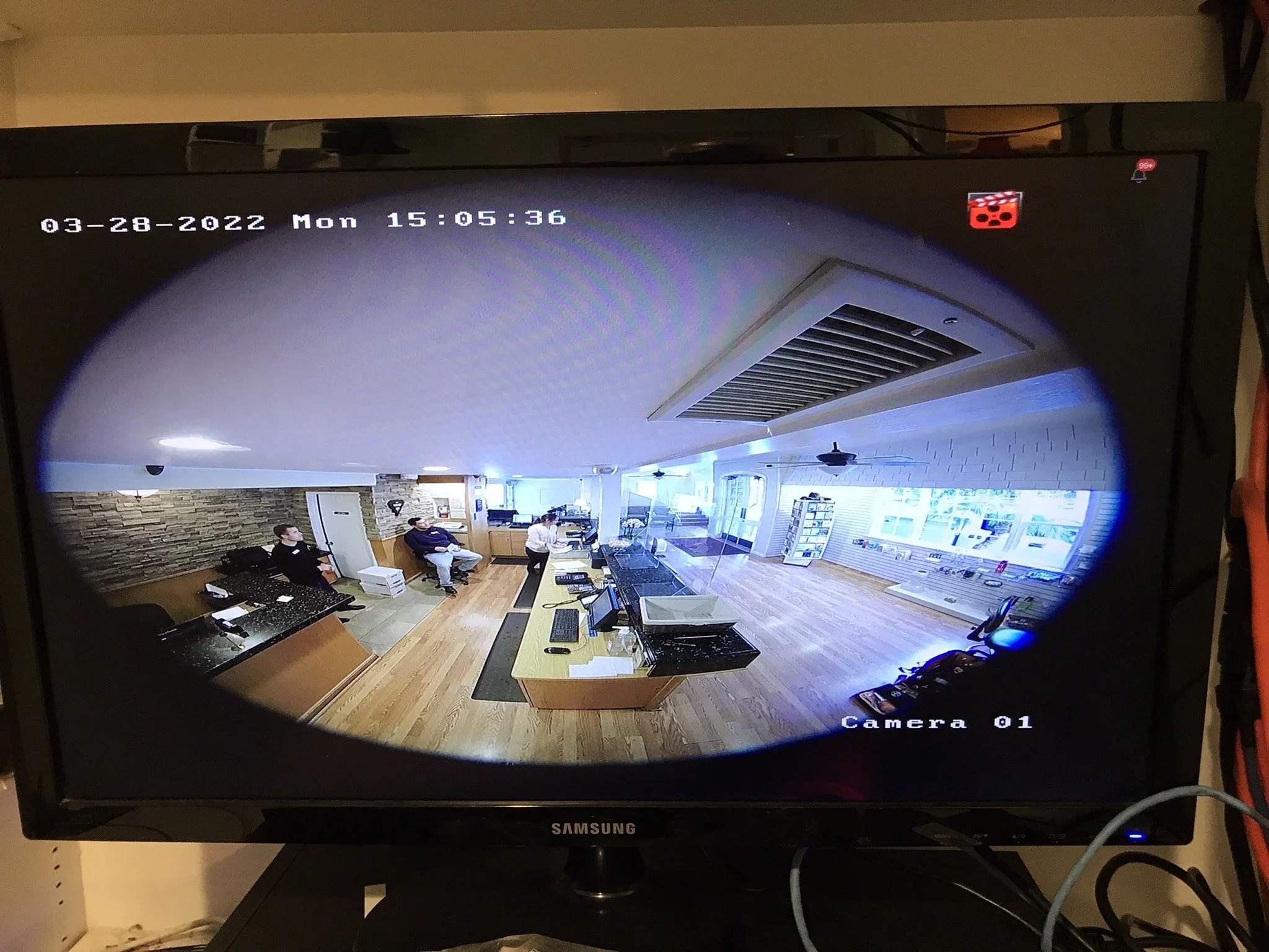 Operational camera view