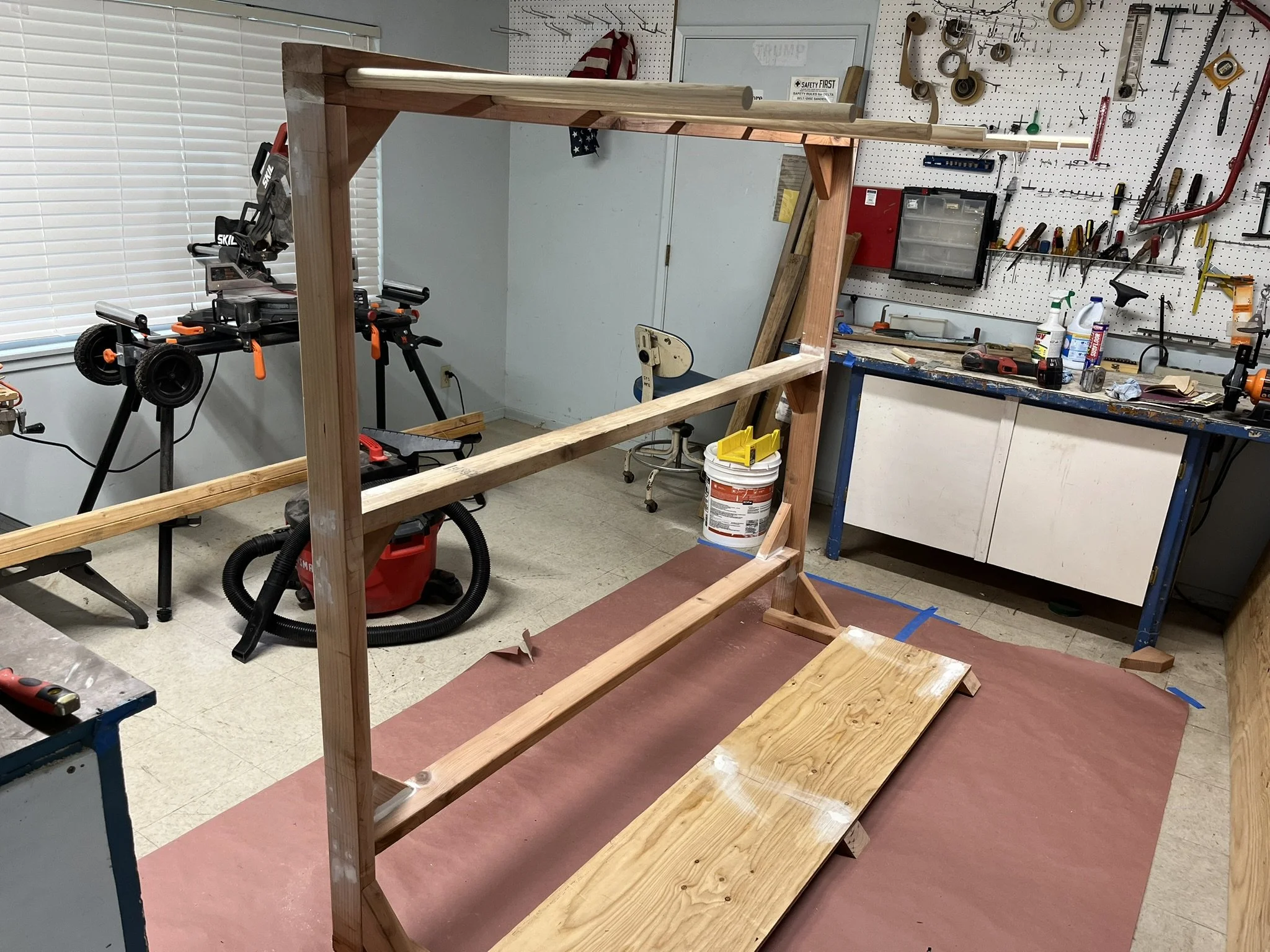 Custom surf rack frame