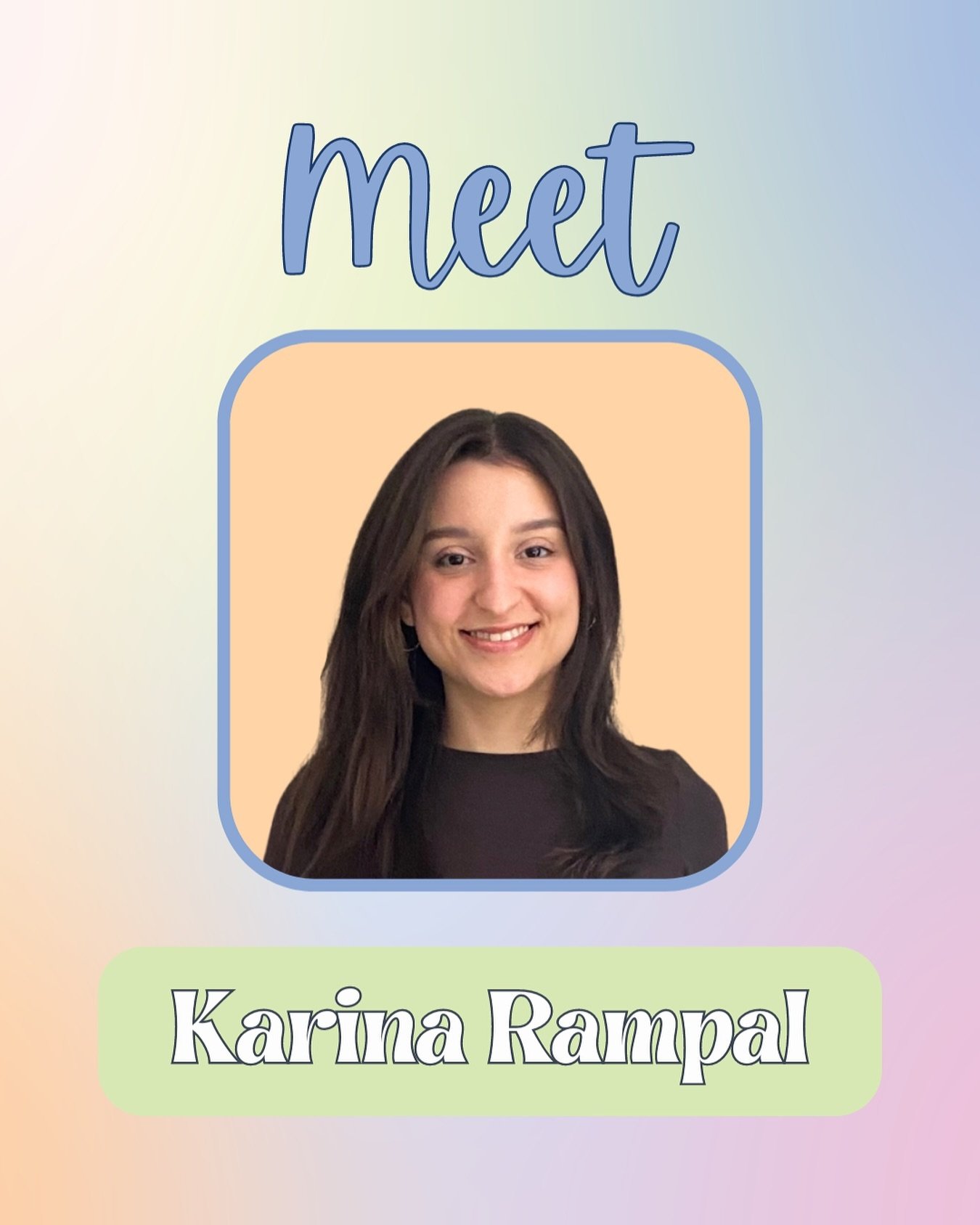 Meet our Registered Clinical Counsellor, Karina! ✨

She works with:
- Adults
- Families
- Couples
- Youth
- Children

Specializing in:
- Complex Trauma, Sexual Trauma, Vicarious Trauma Relational &amp; Developmental Trauma, Childhood Abuse, - Complex