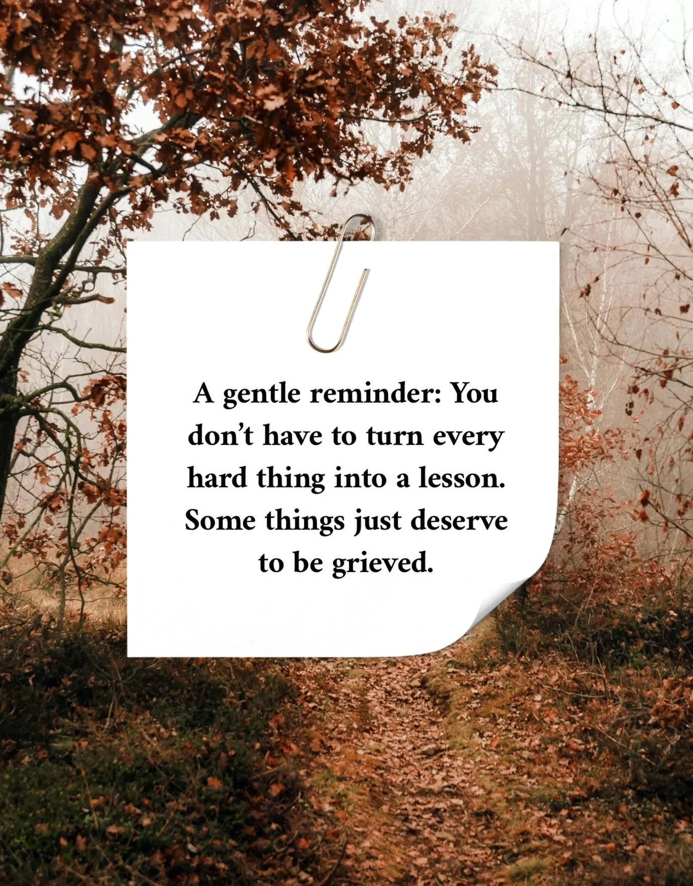 Grief isn&rsquo;t something you solve, it&rsquo;s something you move through 🕊️

There&rsquo;s no right way to do this. Just take it moment by moment. Being with your pain is part of your healing.

If you&rsquo;re needing extra support right now, we