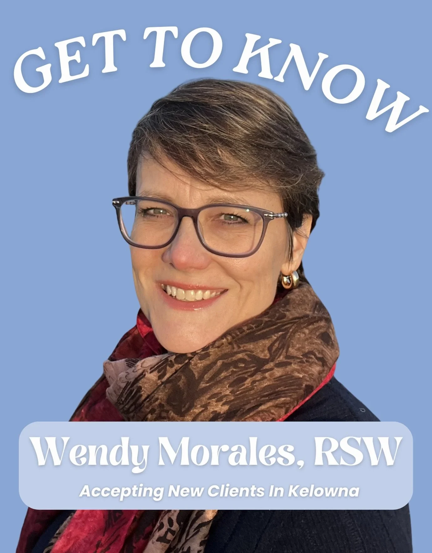 Meet our Registered Social Worker, Wendy! ✨

She works with Adults, Couples, Youth, and Families in a variety of areas

Specializing in:

Relational &amp; Developmental Trauma, Childhood Abuse, Complex-PTSD
Shock trauma
Sexual abuse
Grief &amp; Loss
