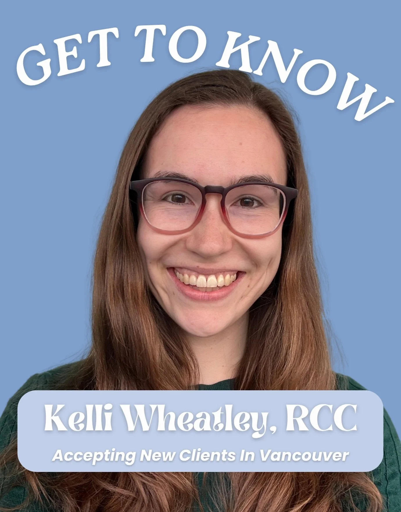 Meet our Registered Clinical Counsellor, Kelli! ✨
She works with Adults, Youth, and families in a variety of areas,

Specializing in:

🌿Anxiety &amp; Depression
🌿ADHD
🌿Relationship Issues
🌿Chronic Illness &amp; Pain 
🌿Body Image &amp; Disordered