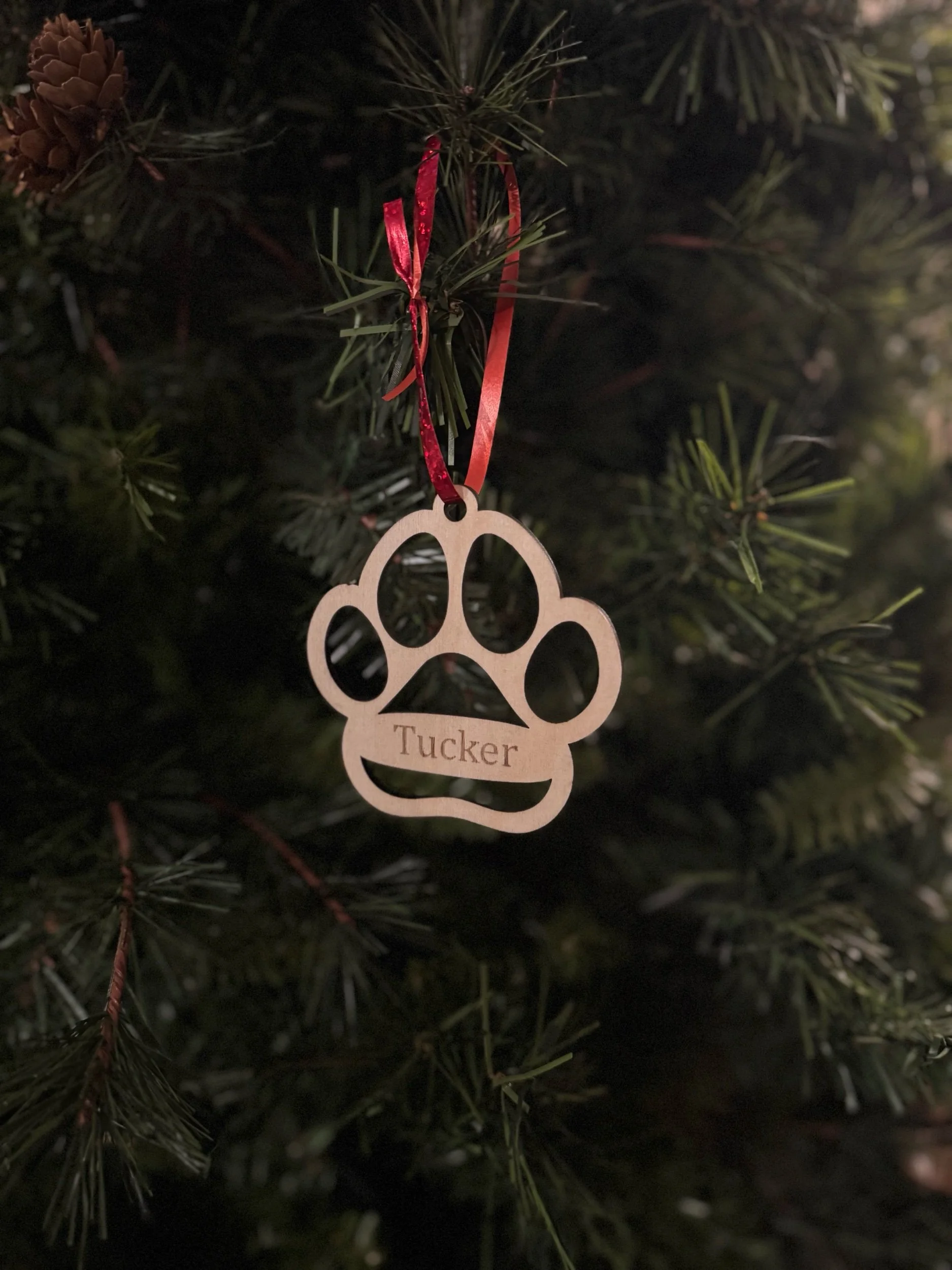 Custom Paw Ornament