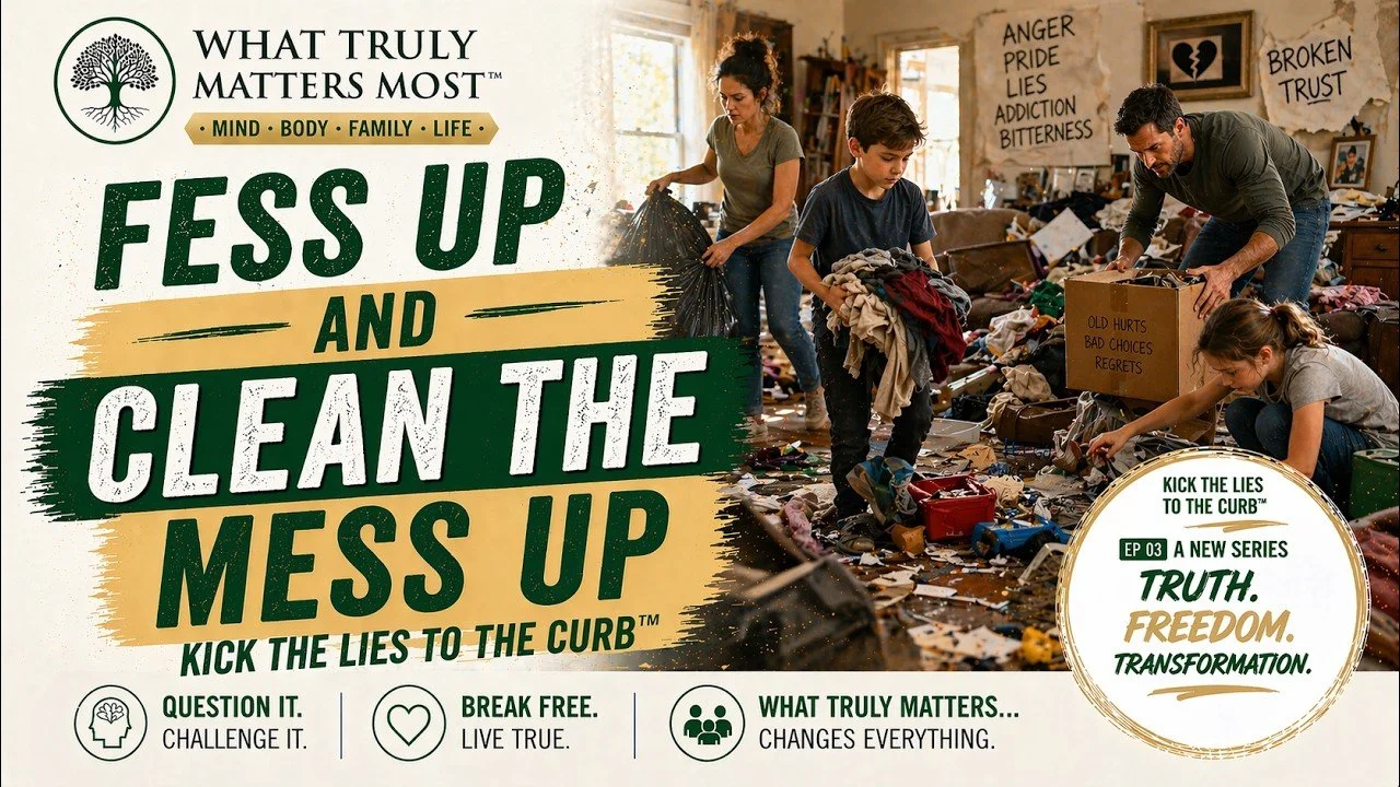 Fess Up and Clean the Mess Up: Kick The Lies to the Curb™ - WTMM™ Ep 04