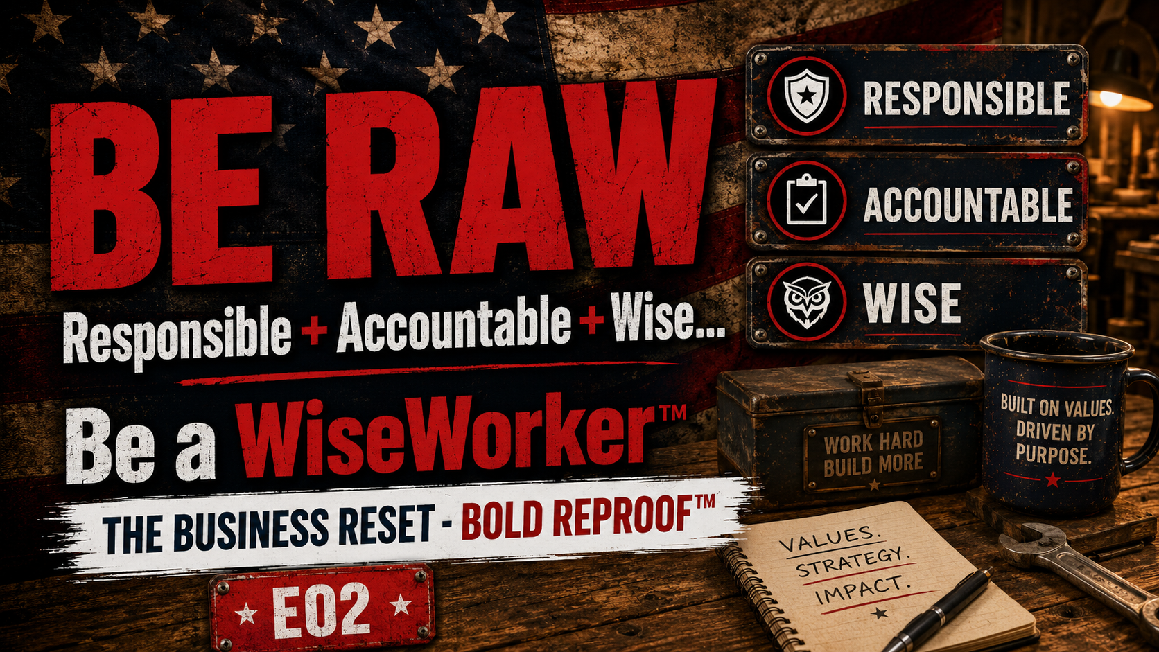Be RAW (Responsible + Accountable + Wise): Be a WiseWorker™ - The Business Reset™ - Bold Reproof™
