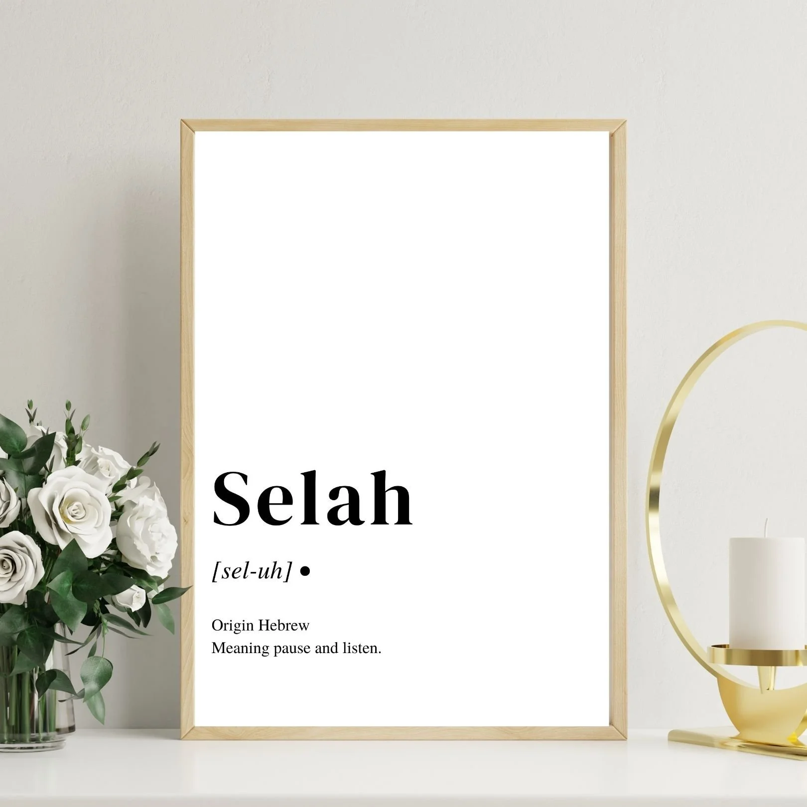 Selah  (Printable Download)