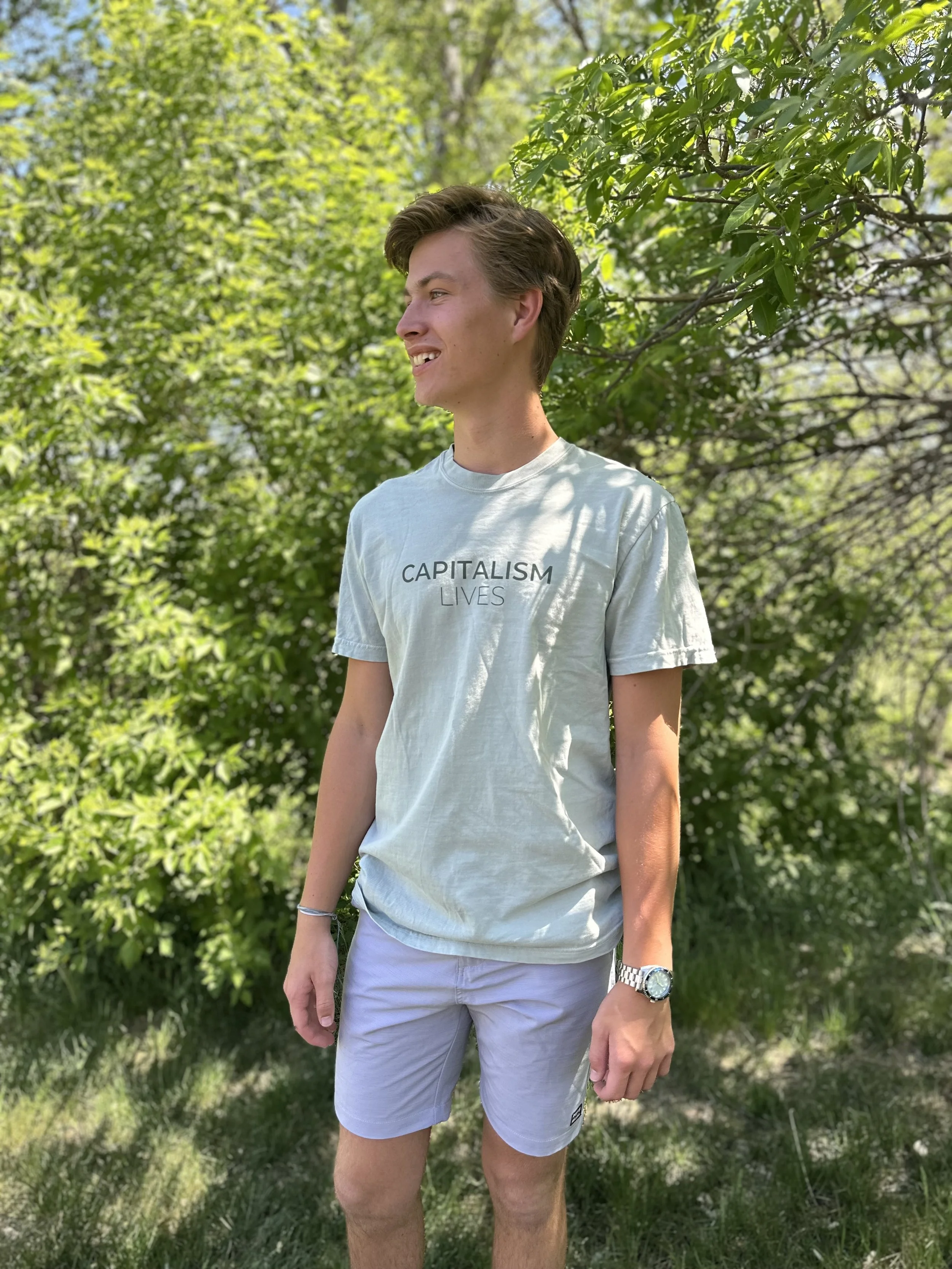 Capitalism Lives Garment Dyed T-shirt