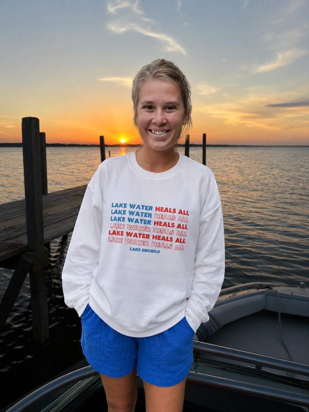 Lake Water Heals All Crewneck