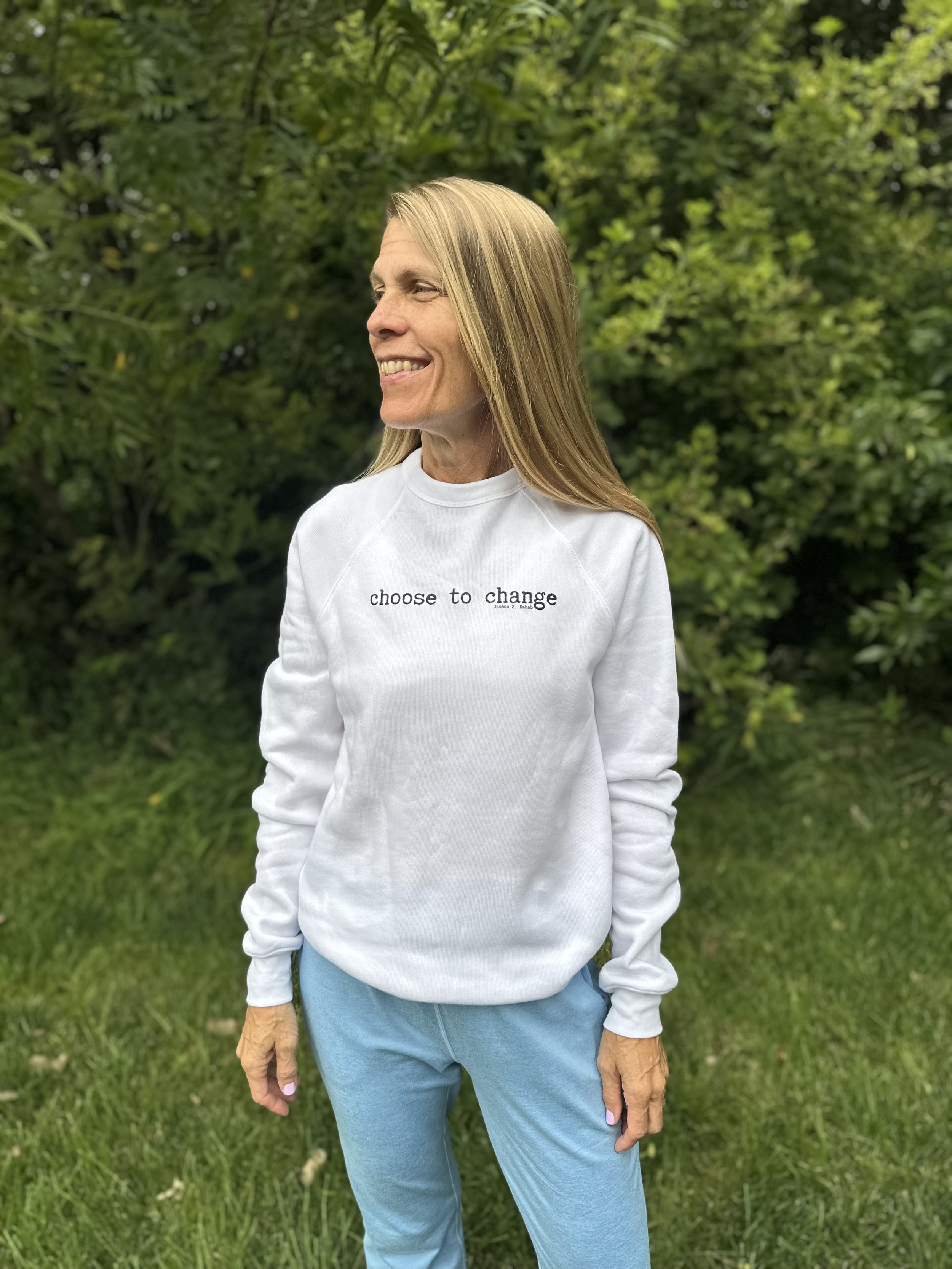 Choose to Change Sponge Fleece Crew