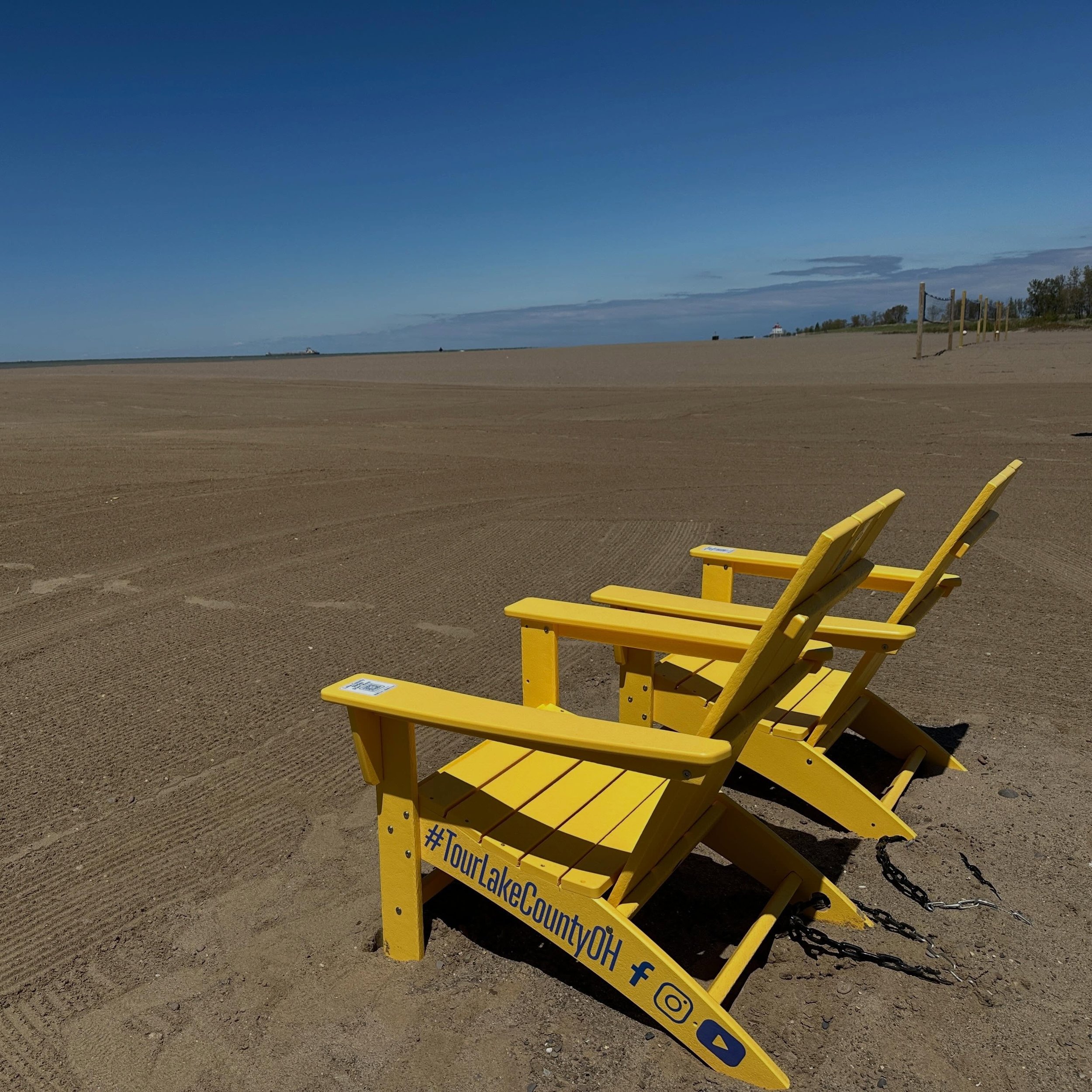 💛Some seats come with a view. Some come with a moment. This one comes with both. 💛
 
Today we&rsquo;re featuring Headlands Beach State Park, one of 25 yellow chair locations across Lake County, Ohio. 
 
Whether you&rsquo;re here for the view, the f