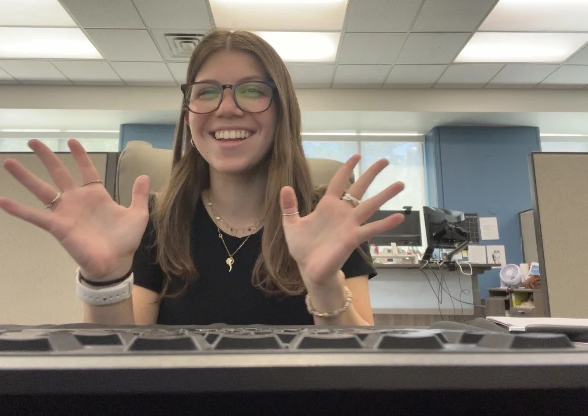 Attempting to film a video of myself (sometimes we get a little camera shy)