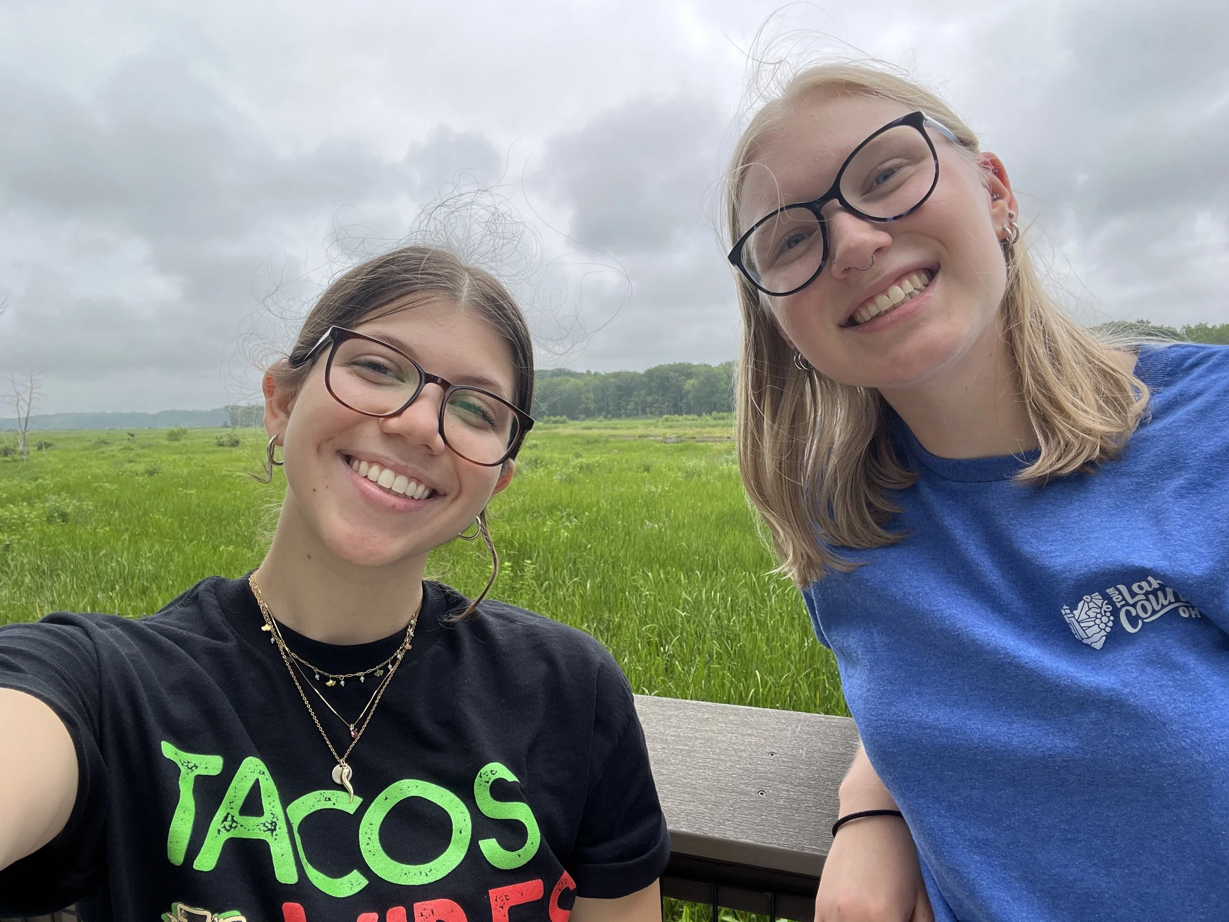 Sam and I took a short detour at the Mentor Lagoons to see over the observation deck