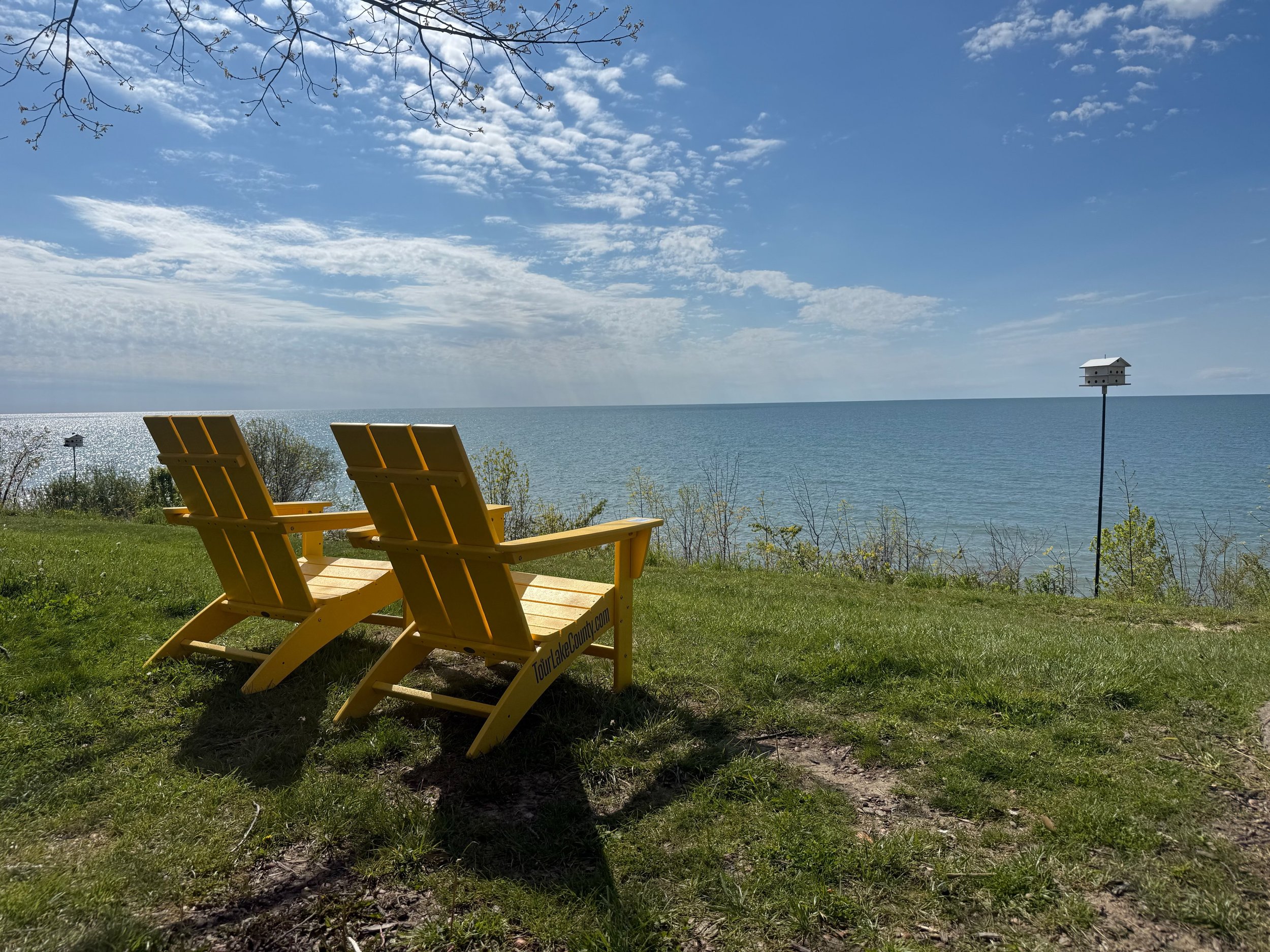 💛Some seats come with a view. Some come with a moment. This one comes with both. 💛
 
Today we&rsquo;re featuring Lakefront Lodge, one of 25 yellow chair locations across Lake County, Ohio. 
 
Whether you&rsquo;re here for the view, the fresh air, t