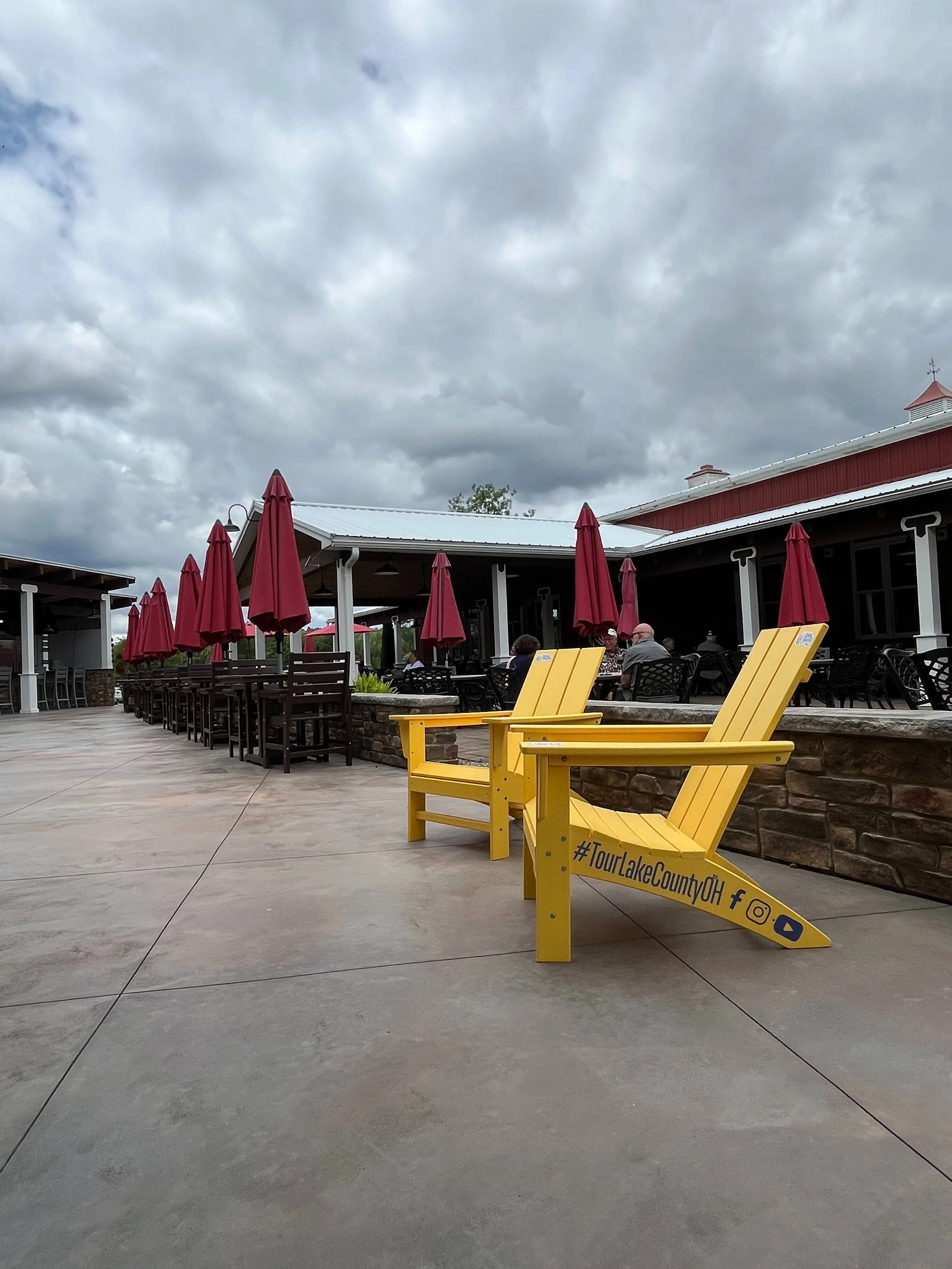 💛Some seats come with a view. Some come with a moment. This one comes with both. 💛
Today we&rsquo;re featuring Stonegait Winery, one of 25 yellow chair locations across Lake County, Ohio. 
Whether you&rsquo;re here for the view, the fresh air, the 