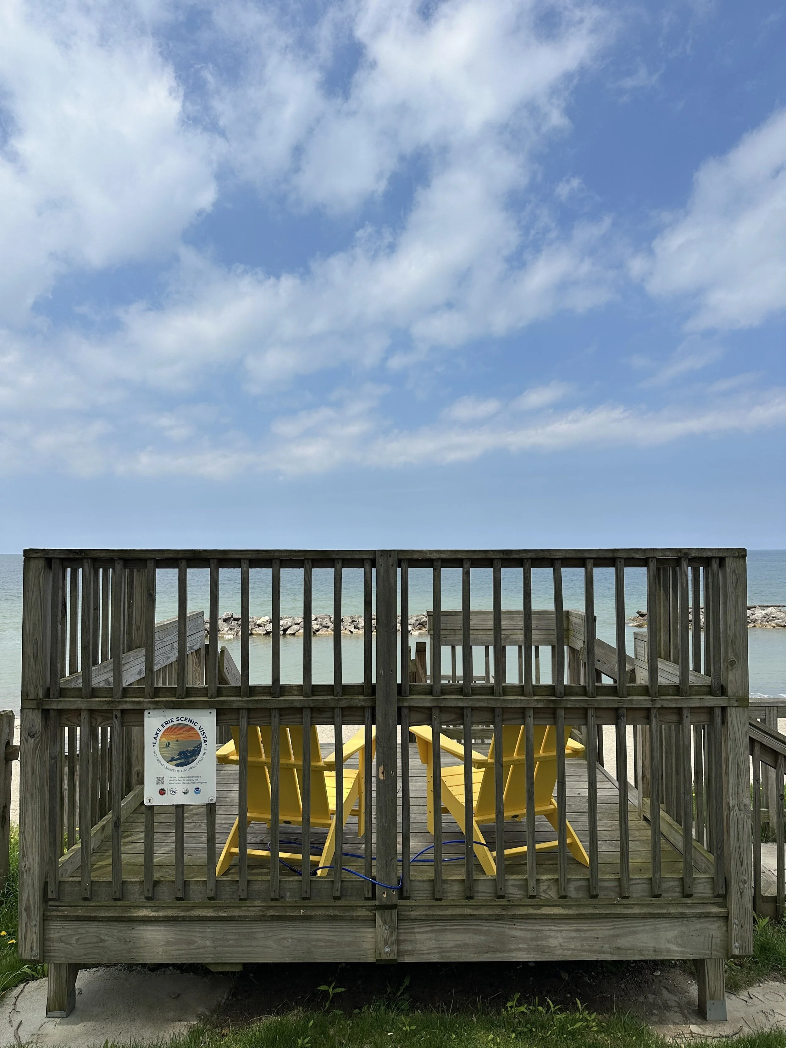 💛Some seats come with a view. Some come with a moment. This one comes with both. 💛
 
Today we&rsquo;re featuring Madison Township Park, one of 25 yellow chair locations across Lake County, Ohio. 
 
Whether you&rsquo;re here for the view, the fresh 