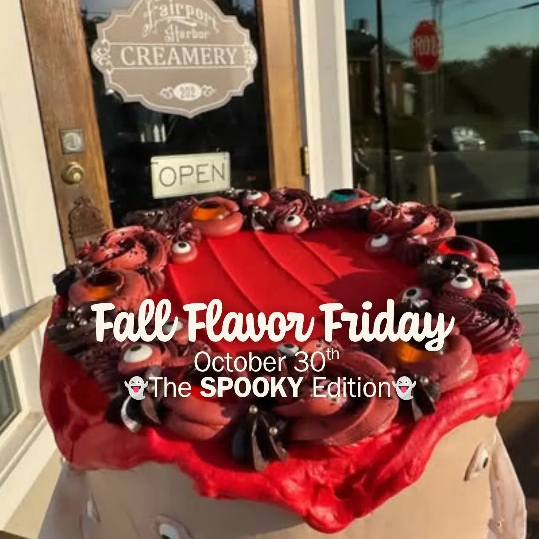 👻 FALL FLAVOR FRIDAYS | October 30th - The Spooky Edition 🎃
👽Here&rsquo;s what caught our eye for this Halloween Weekend!
 
🍪 Fairport Harbor Creamery➡️ @fairport_harbor_creamery_co 
Frosted ghost sugar cookies? yes please! 👻 Sweet, spooky, and 