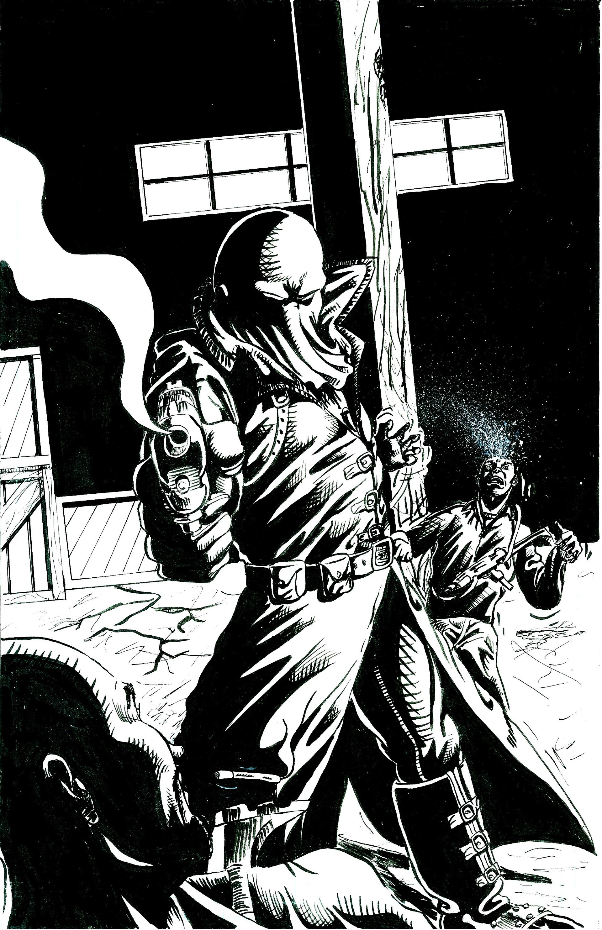 "Ghost" pg. 2 from The Fall Vengeance and Justice Vol. 1, PLB Comics