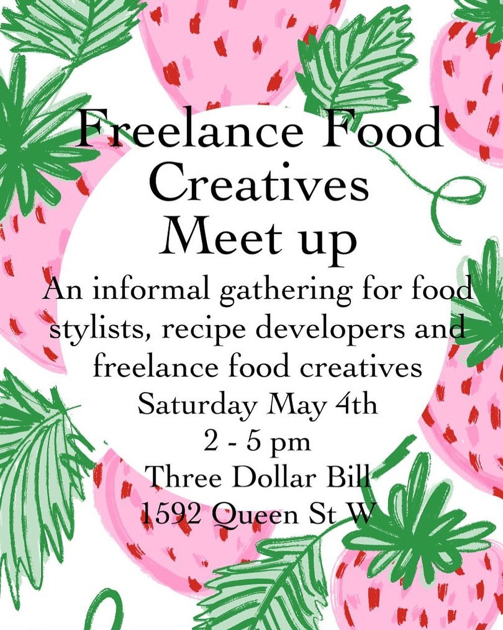 🌸🎂This Saturday Afternoon 🎂🌸 @haleythemaker has organized a sweet afternoon for all Food Freelancers to meet from 2 - 5 pm.  This is not a food popup however it is an opportunity to meet fellow queer foodies to brainstorm creative, fun, and tasty