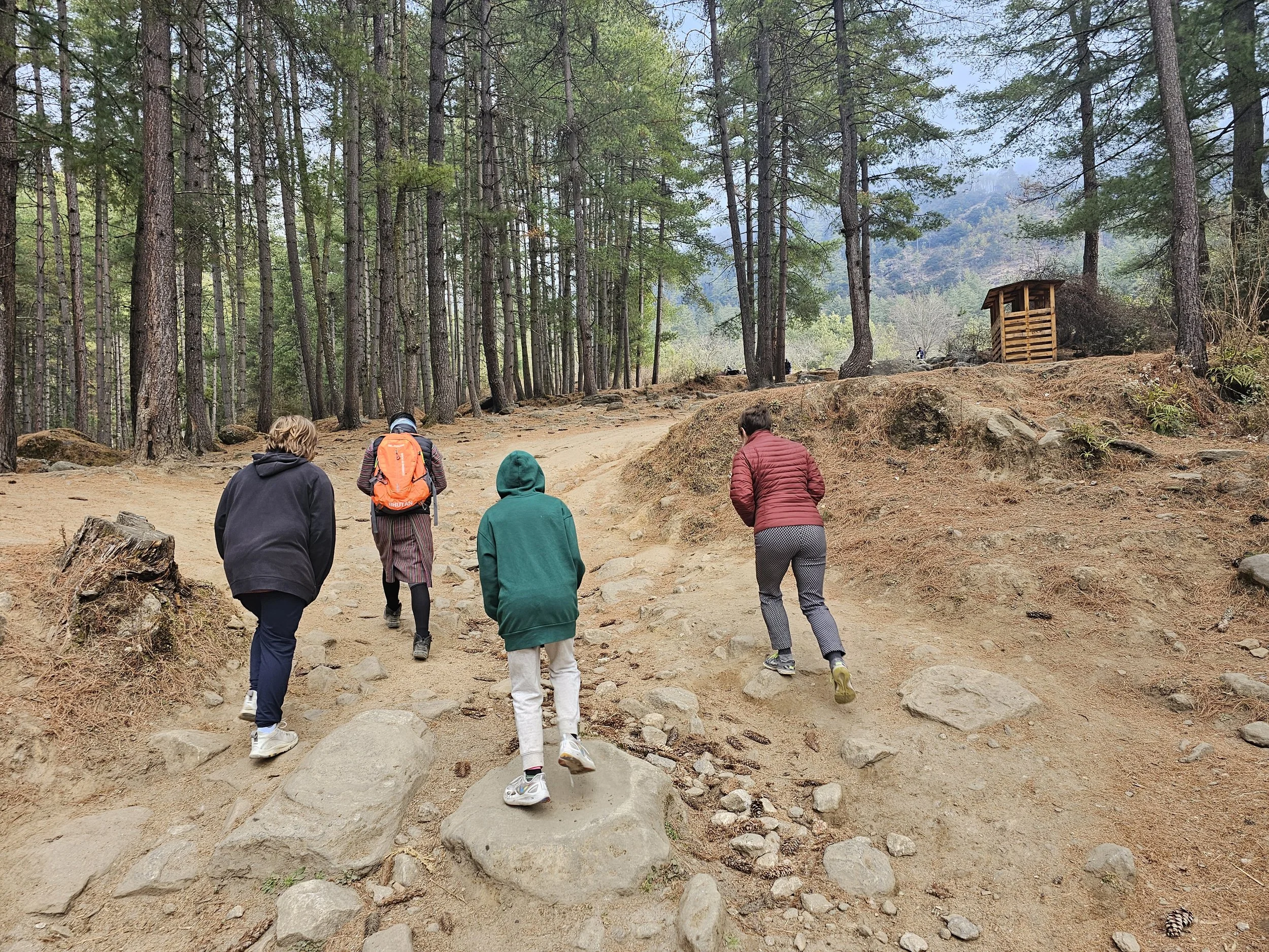 Setting off on the Tiger's Nest hike