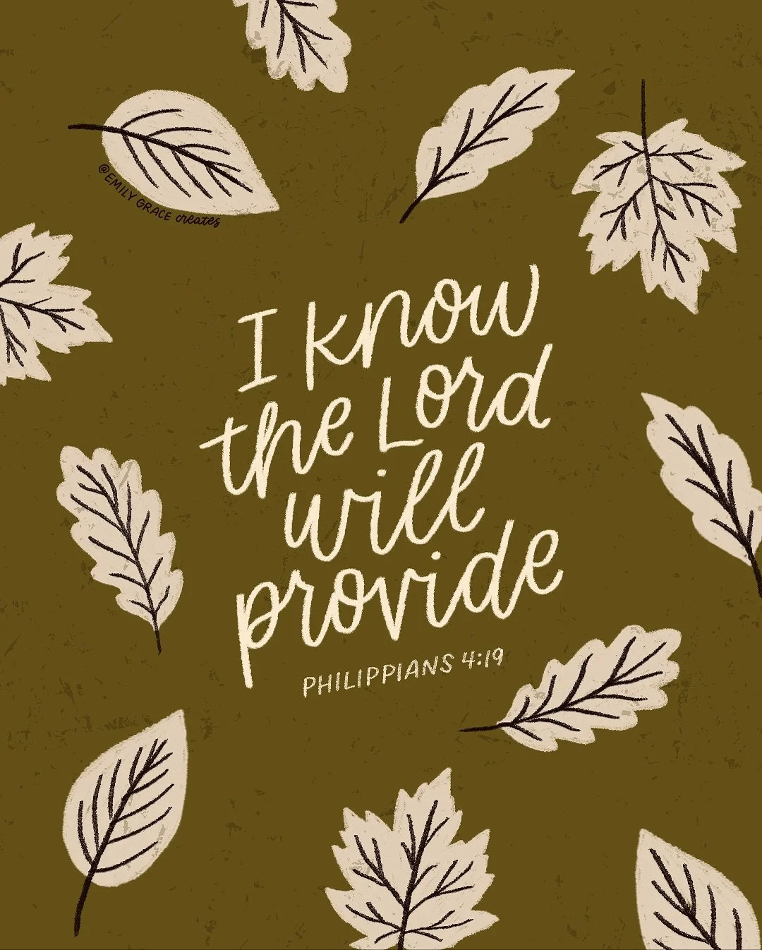 All that I&rsquo;m needing, I know the Lord will provide!! 🤎