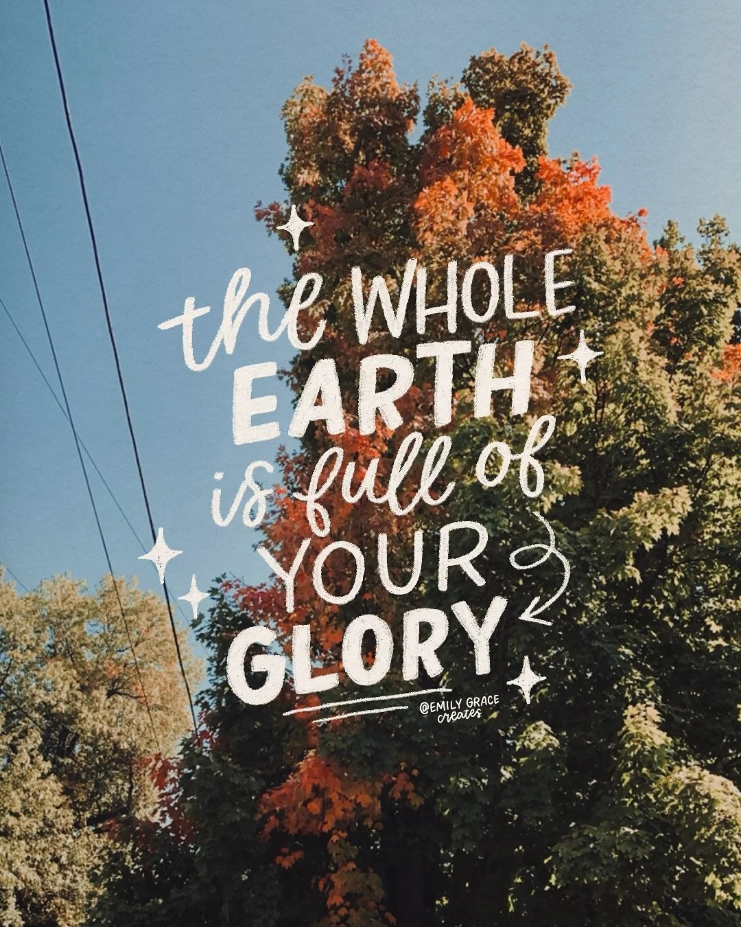 The changing leaves remind me of how creative our God is. Each leaf and every color declare His glory. He paints a new masterpiece every year &mdash; how amazing is that!🍂🍁🍄&zwj;🟫