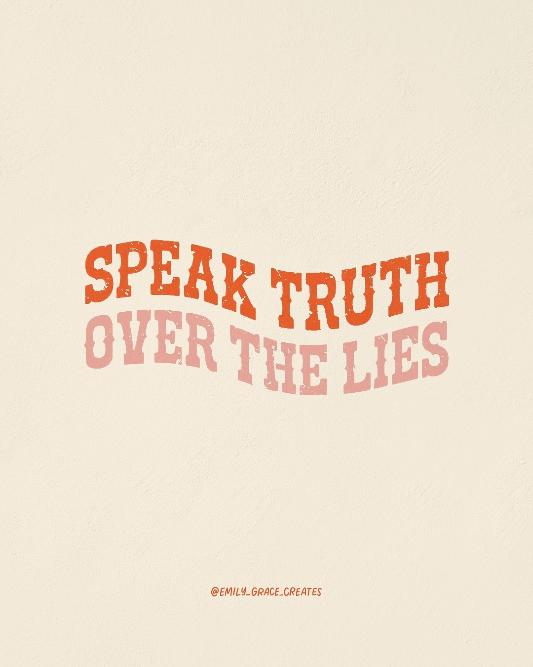 The enemy loves to whisper lies &mdash; that you&rsquo;re not enough, that you&rsquo;re alone, that you&rsquo;re too far gone. But those thoughts don&rsquo;t get the final say. 

Speak truth over them.

Speak God&rsquo;s Word over them.

&ldquo;We ta