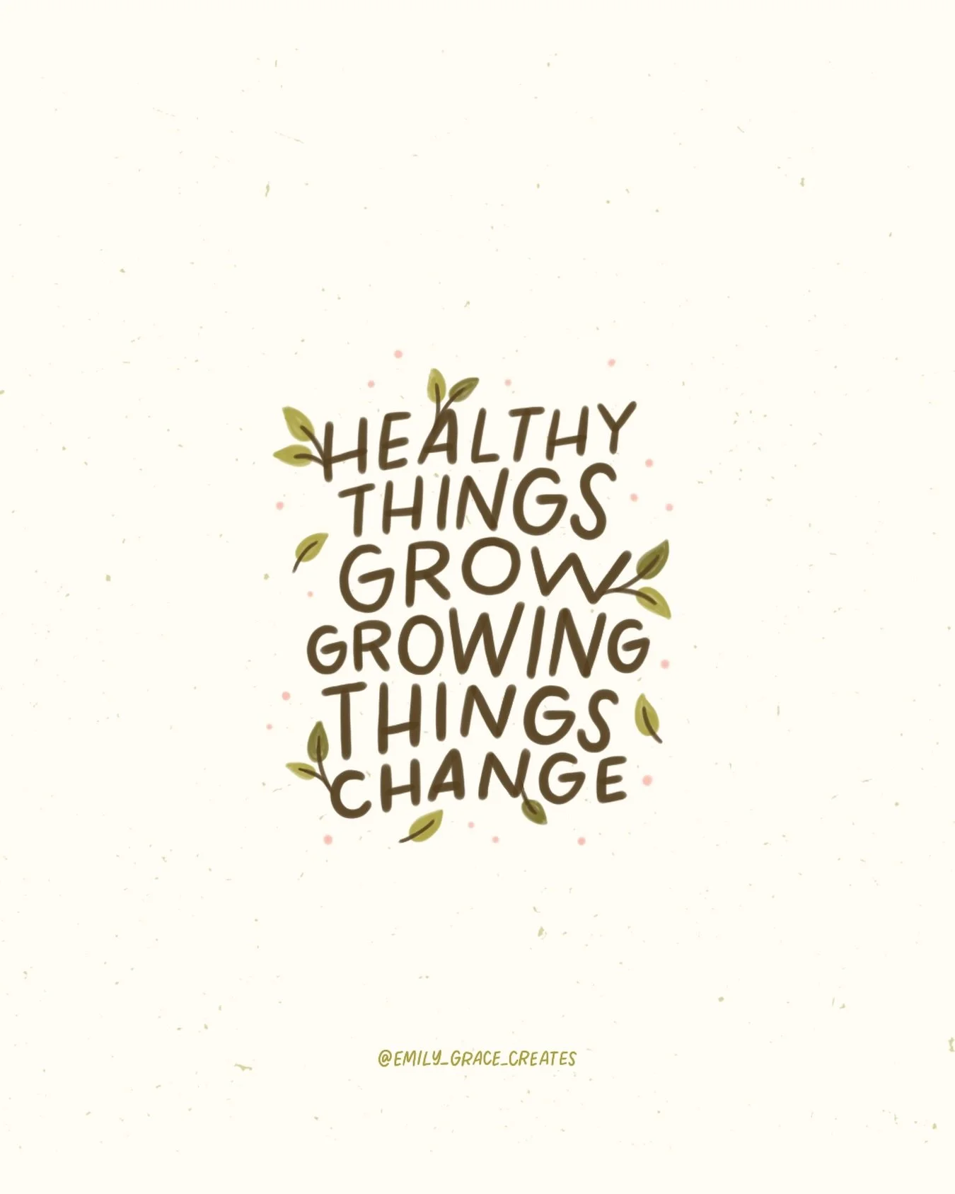 From church this past Sunday!

Growth is a sign that something is healthy. I&rsquo;m a plant mom, so I get excited anytime I see a new leaf or a plant stretching a little taller. Sometimes growth means a plant needs to be repotted &ndash; the old pot