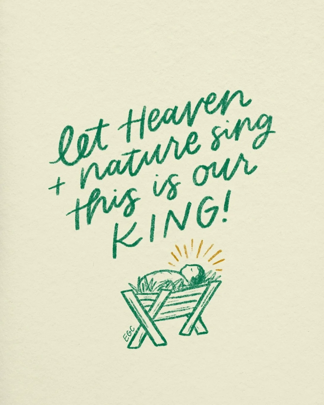 Let Heaven and nature sing
&ldquo;This is our King!&rdquo;

Wishing you all a Merry Christmas!! 🌟
