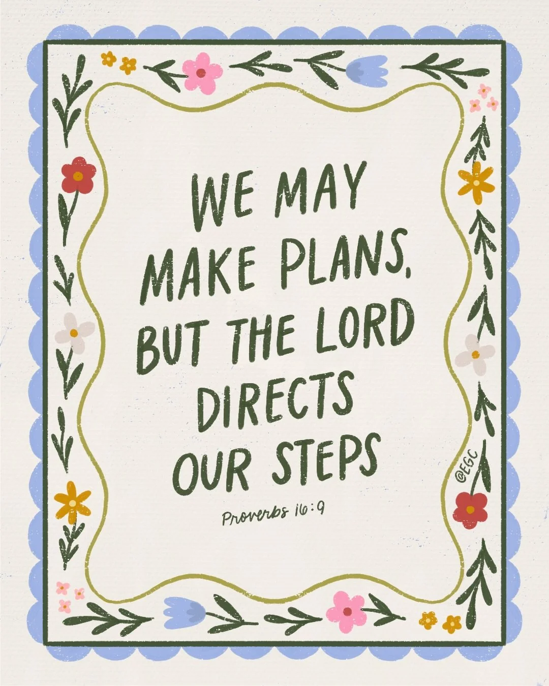 Reminding myself to loosen the grip I have on the plans I&rsquo;ve made and grab ahold of His hand that&rsquo;ll be my guide 🫶🏻

He has a way of turning everything for our good. Seek first the kingdom of God and His righteousness (Mat 6:33) and let