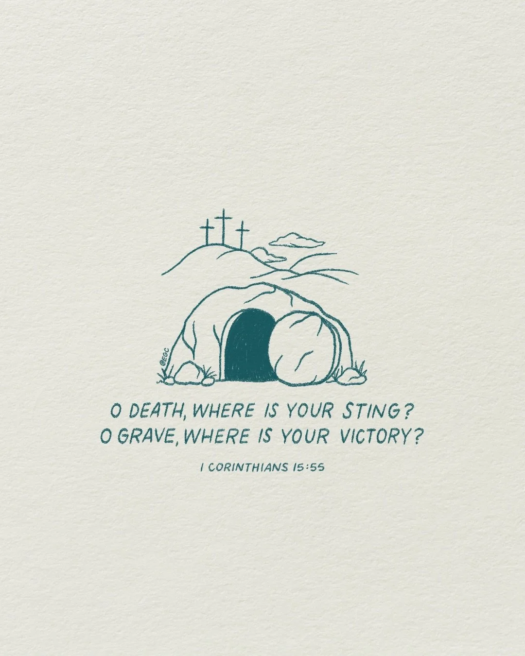 Happy Easter! He&rsquo;s alive &amp; we have victory in Him!!

O death, where is your sting?
O grave, where is your victory?