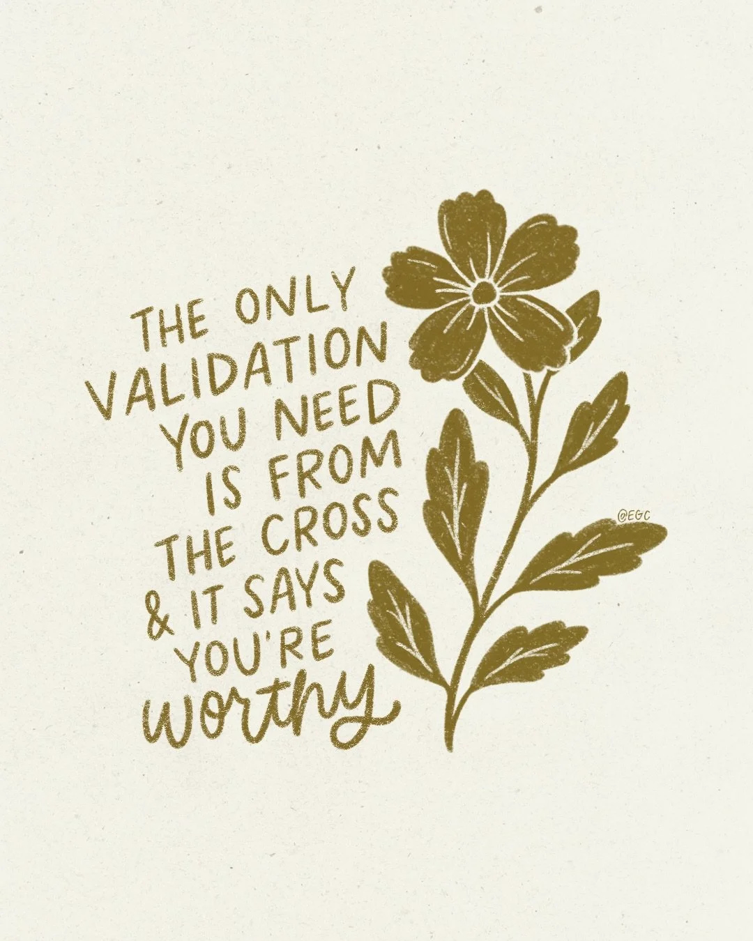 in fact, it says you&rsquo;re to die for!!

instead of looking to people and things in this world for validation, look to the One who created you and loves you so much that He went to the cross for you 🤍