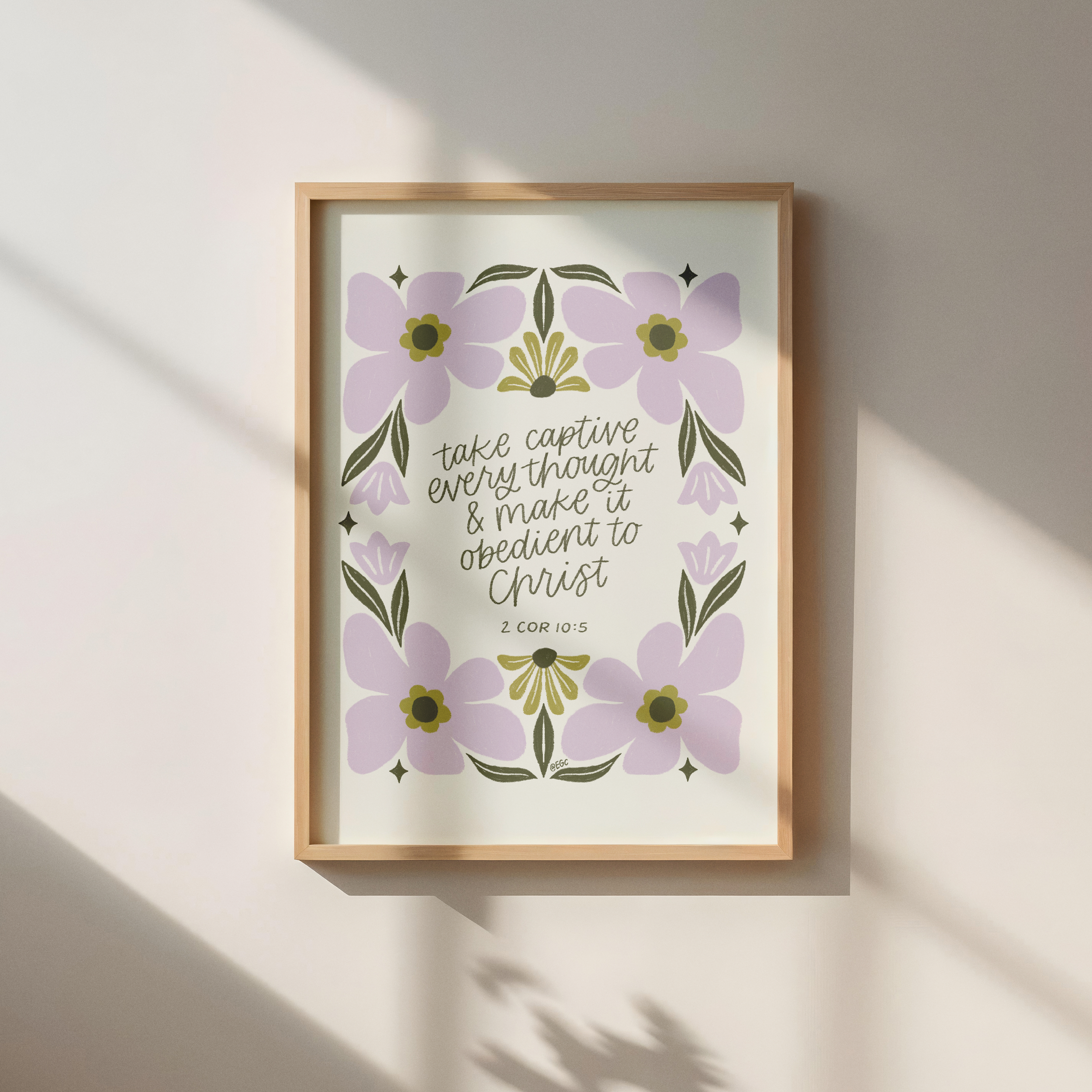 2 Corinthians 10:5 Digital Print