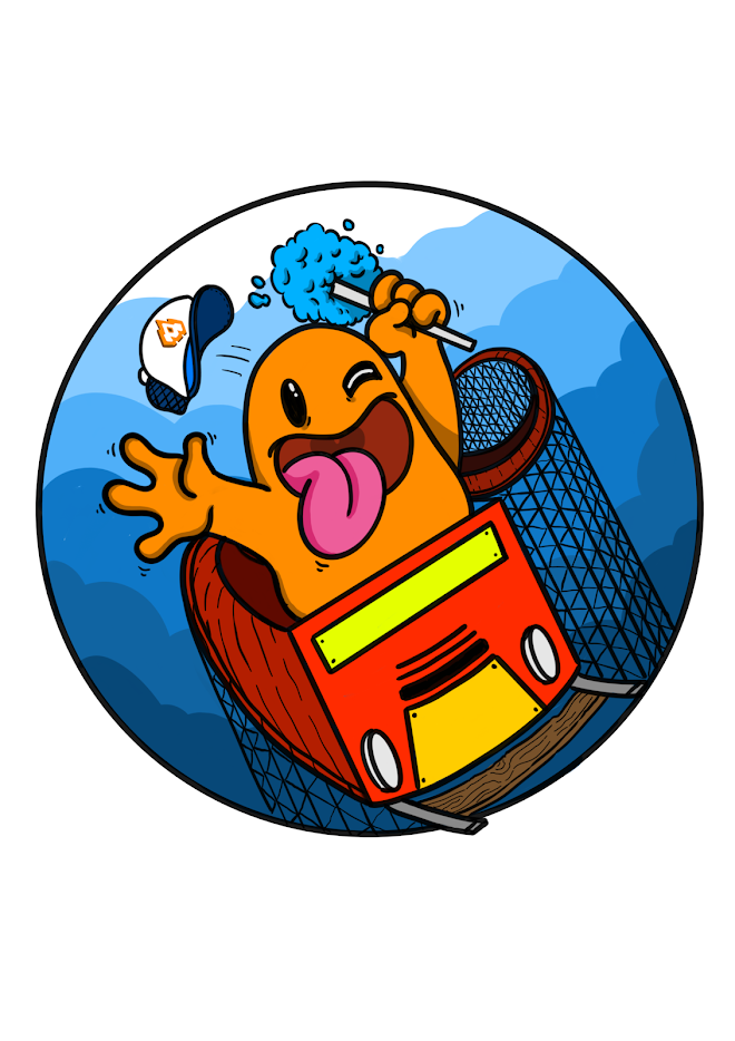 ROLLERCOASTER RUFUS - STICKER