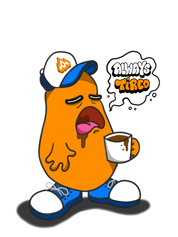 ALWAYS TIRED RUFUS - STICKER
