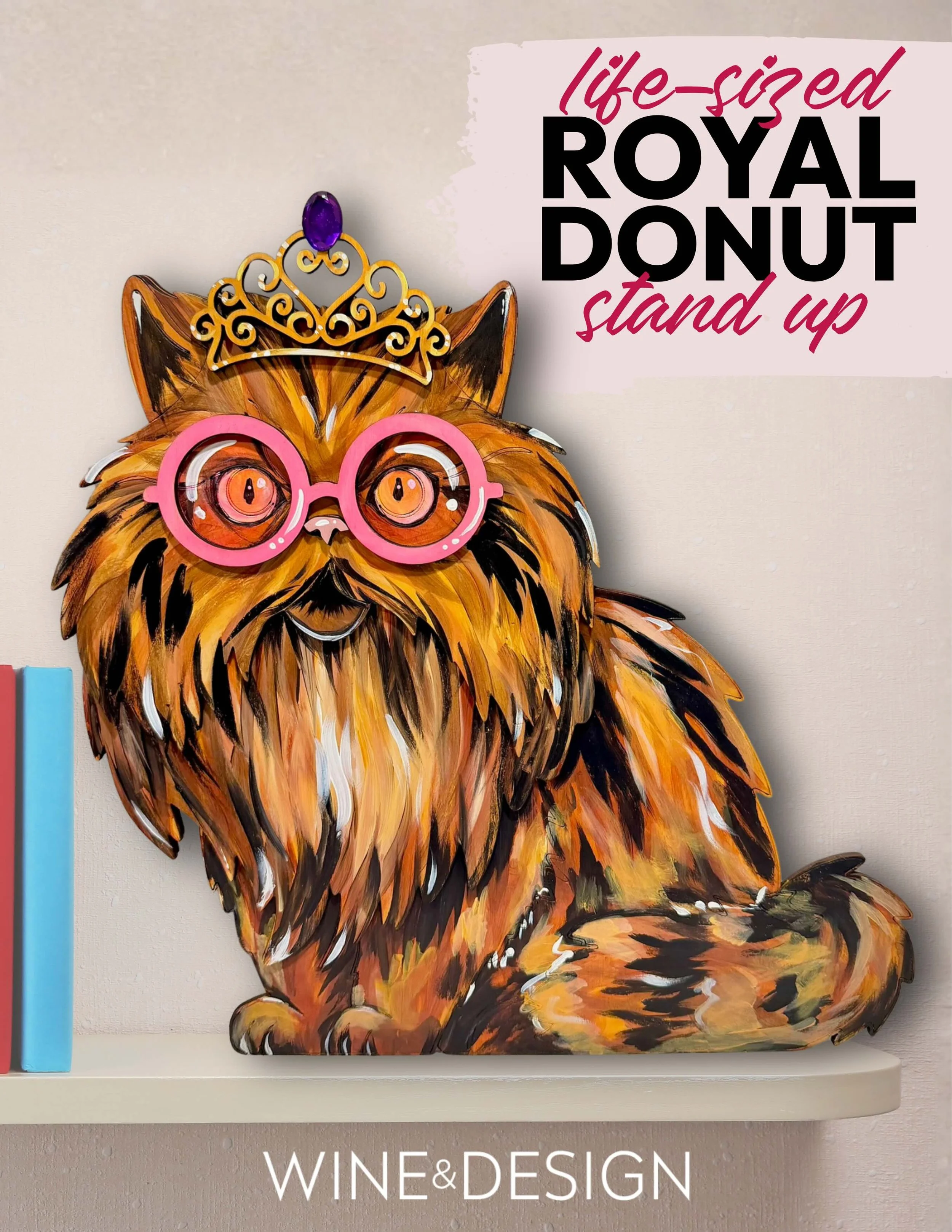 Royal Donut Wooden Cutout Blank