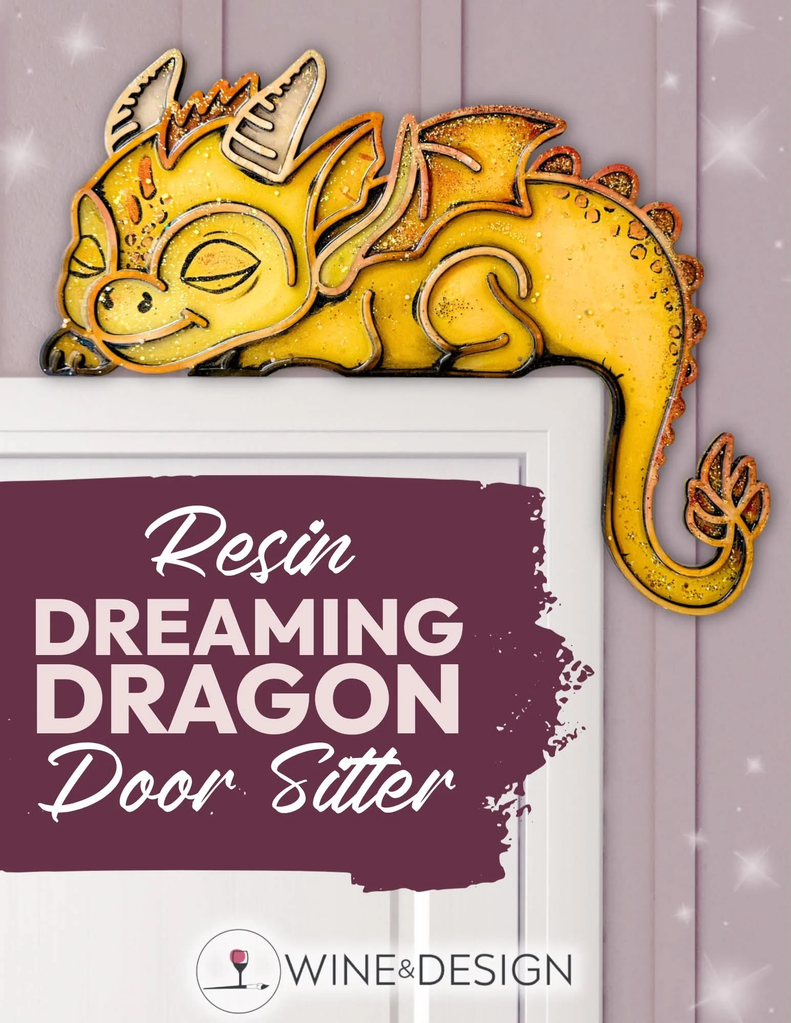 Dreaming Dragon Resin Door Sitter Blank