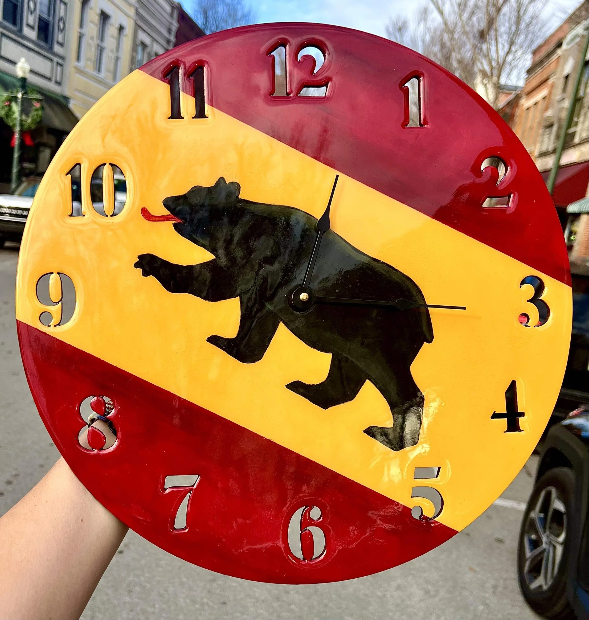 New Bern Bear Resin Clock Workshop Blank