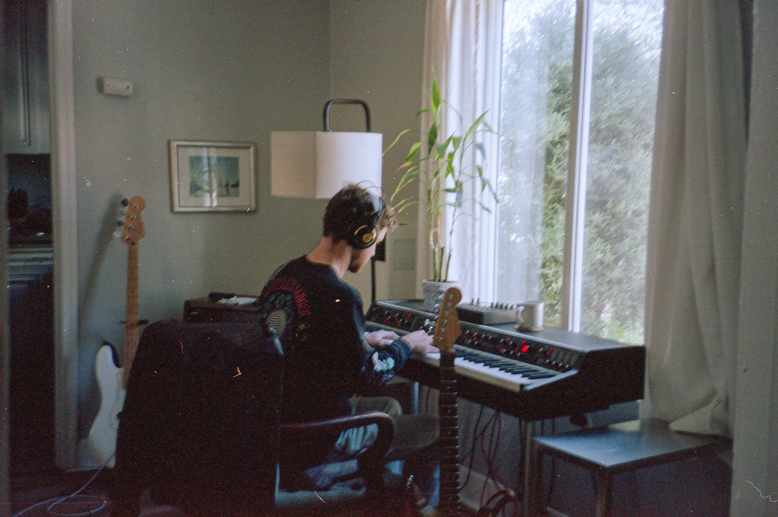 John Moran (jawnmo) in his home studio in Los Angeles