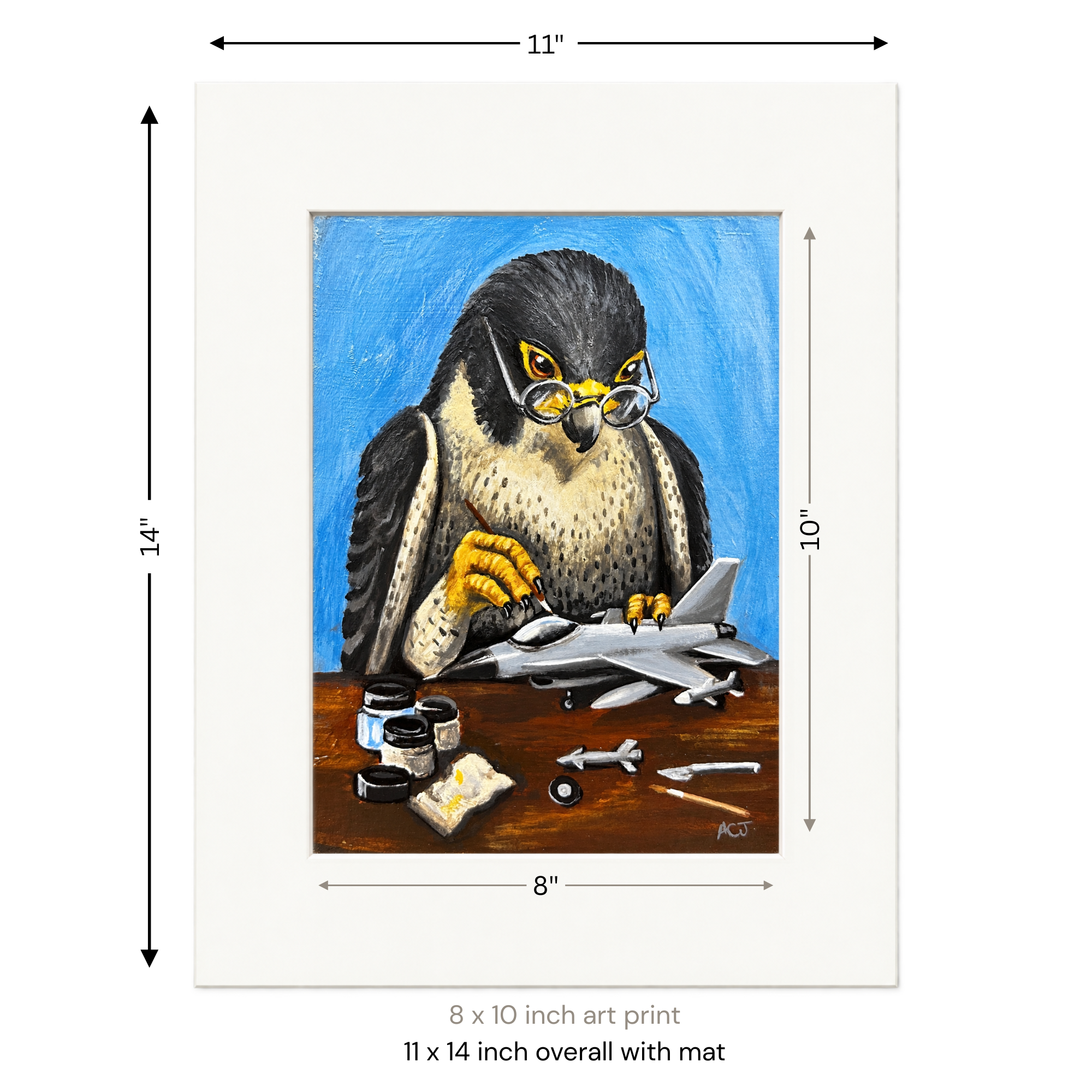 Fighting Falcon Art Print Mat.png
