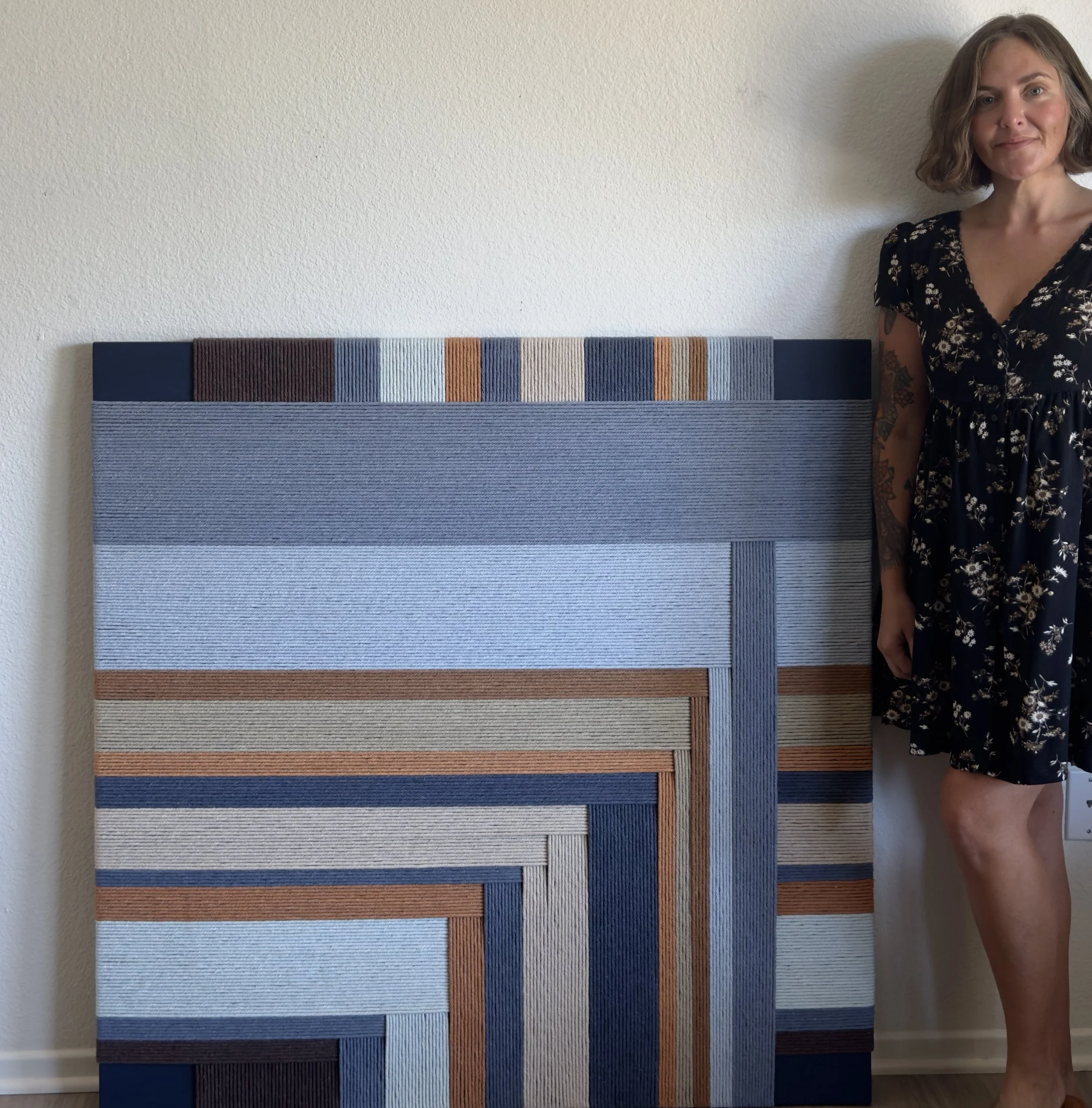Commission for Marriott at CF Eaton City Centre, 2024, Cotton, 48"x48"