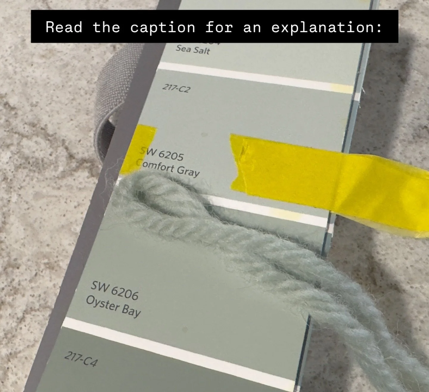 I&rsquo;m not perfect. 
I&rsquo;m so close on this one but darn it, I matched the color just below it PERFECTLY. 

My clients ask for specific colors and in this case, we reference Sherwin Williams; Comfort Gray was the goal. Fell short and landed in