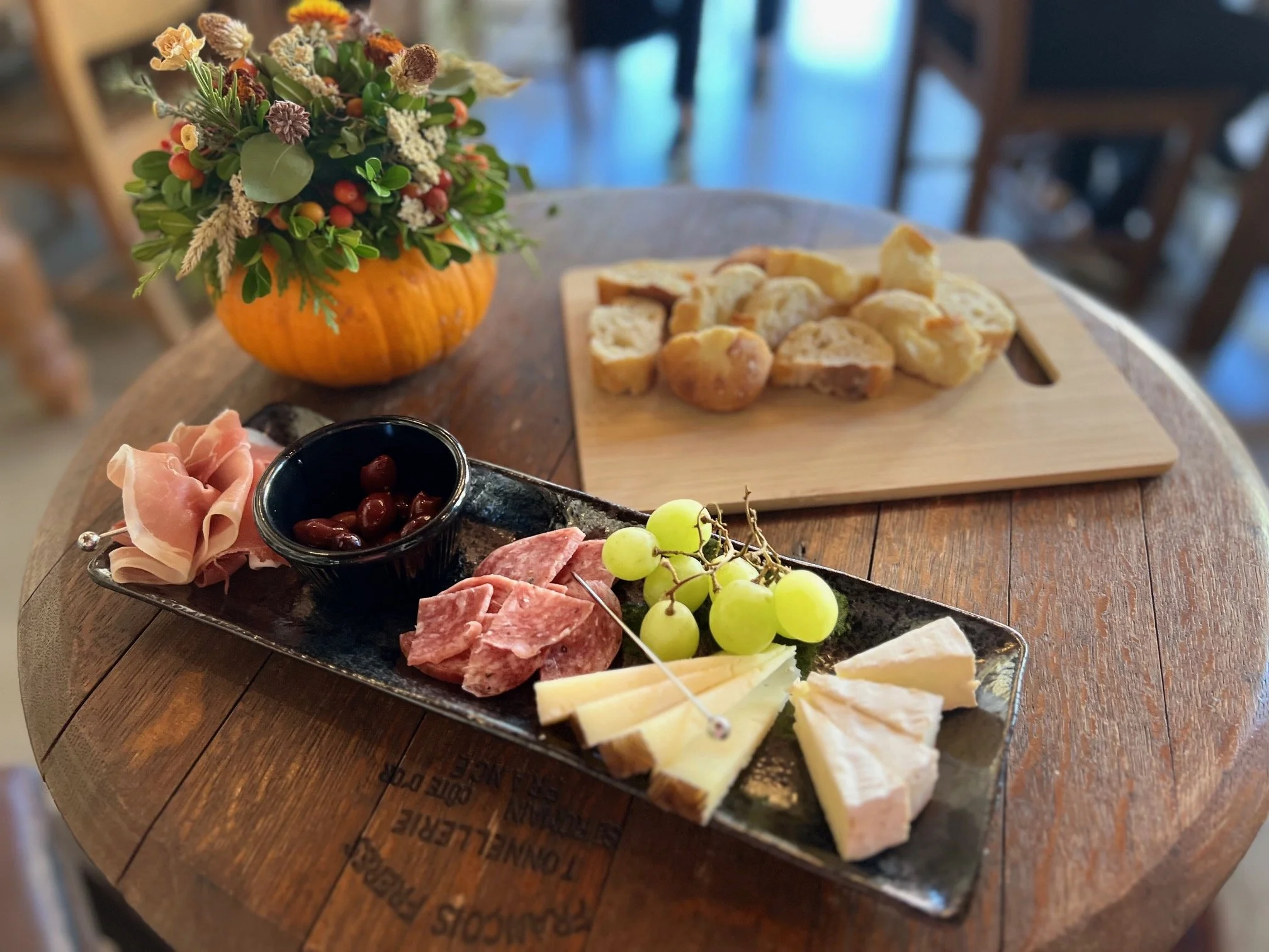 Charcuterie platter at Cappelli Wine